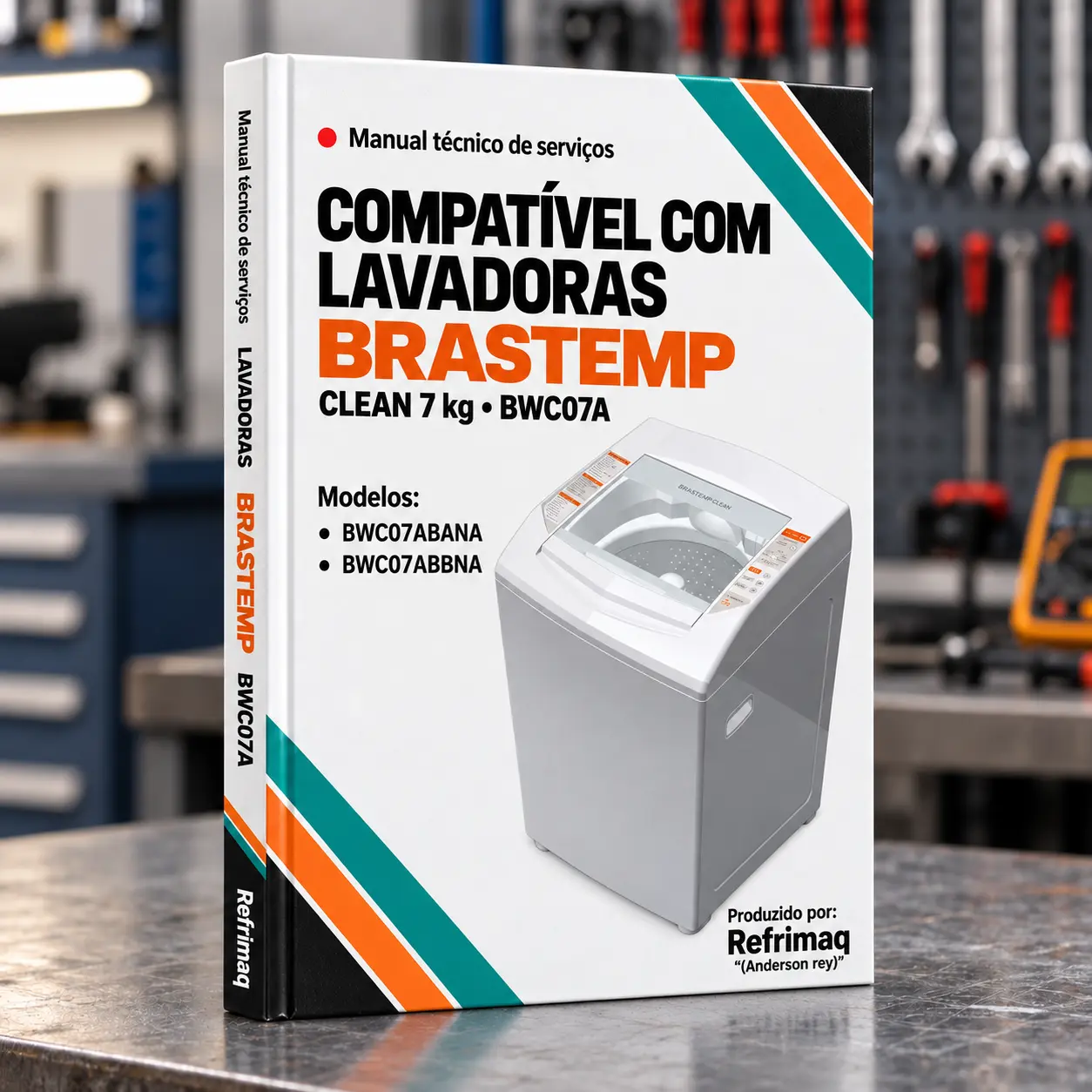Capa: Manual Técnico de Serviços — Brastemp 7KG · BWC07A (REF)