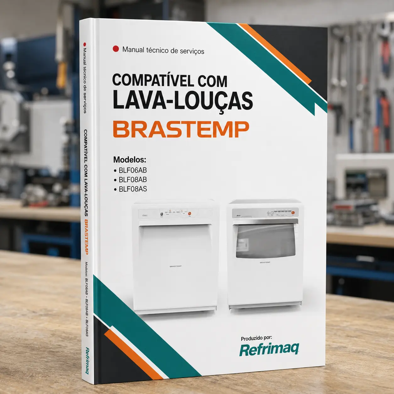 Capa do Manual Técnico de Serviços — Brastemp BLF06AB · BLF08AB · BLF08AS (Lava-Louças)