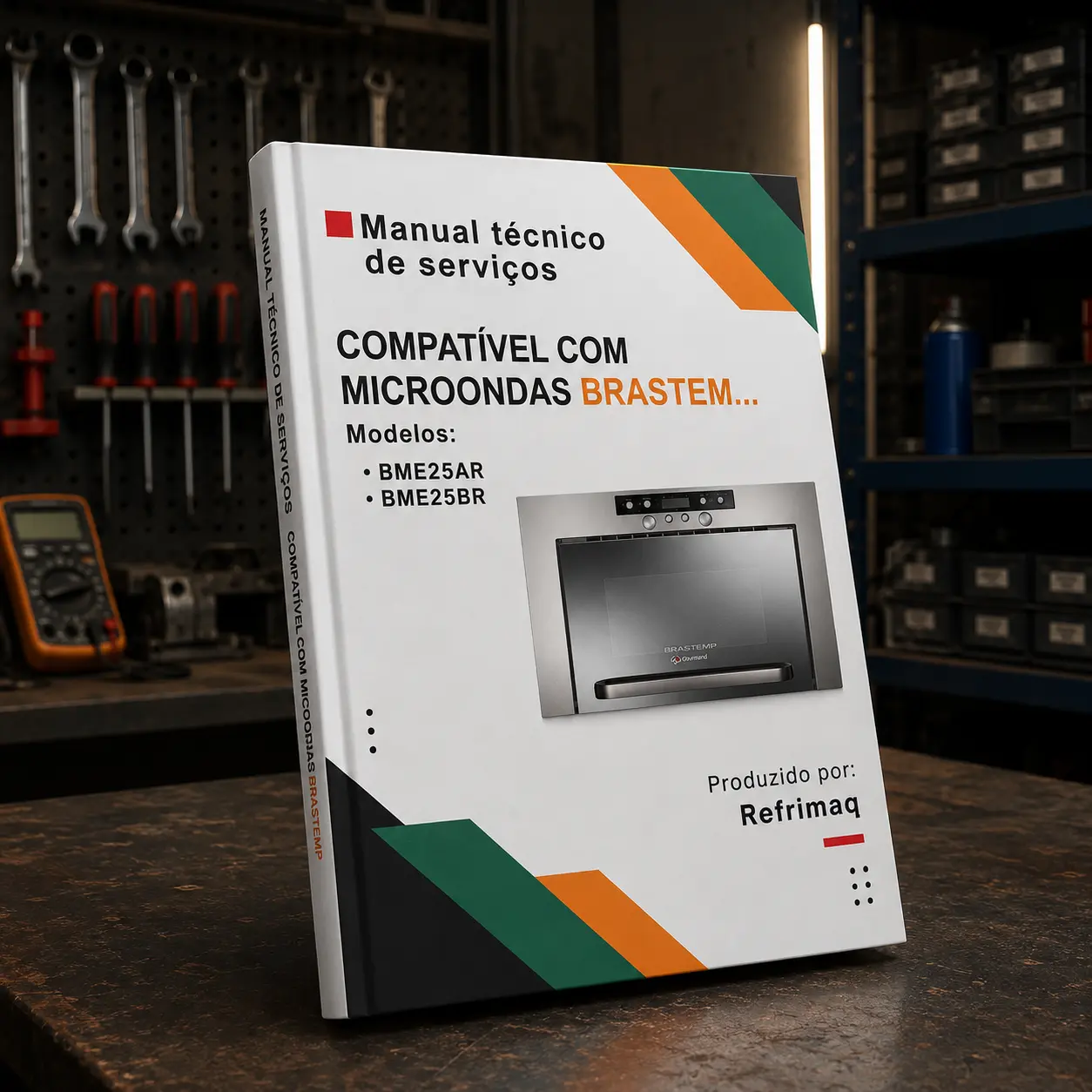 Capa: Manual Técnico de Serviços — Brastemp BME25AR · BME25BR (Micro-ondas)