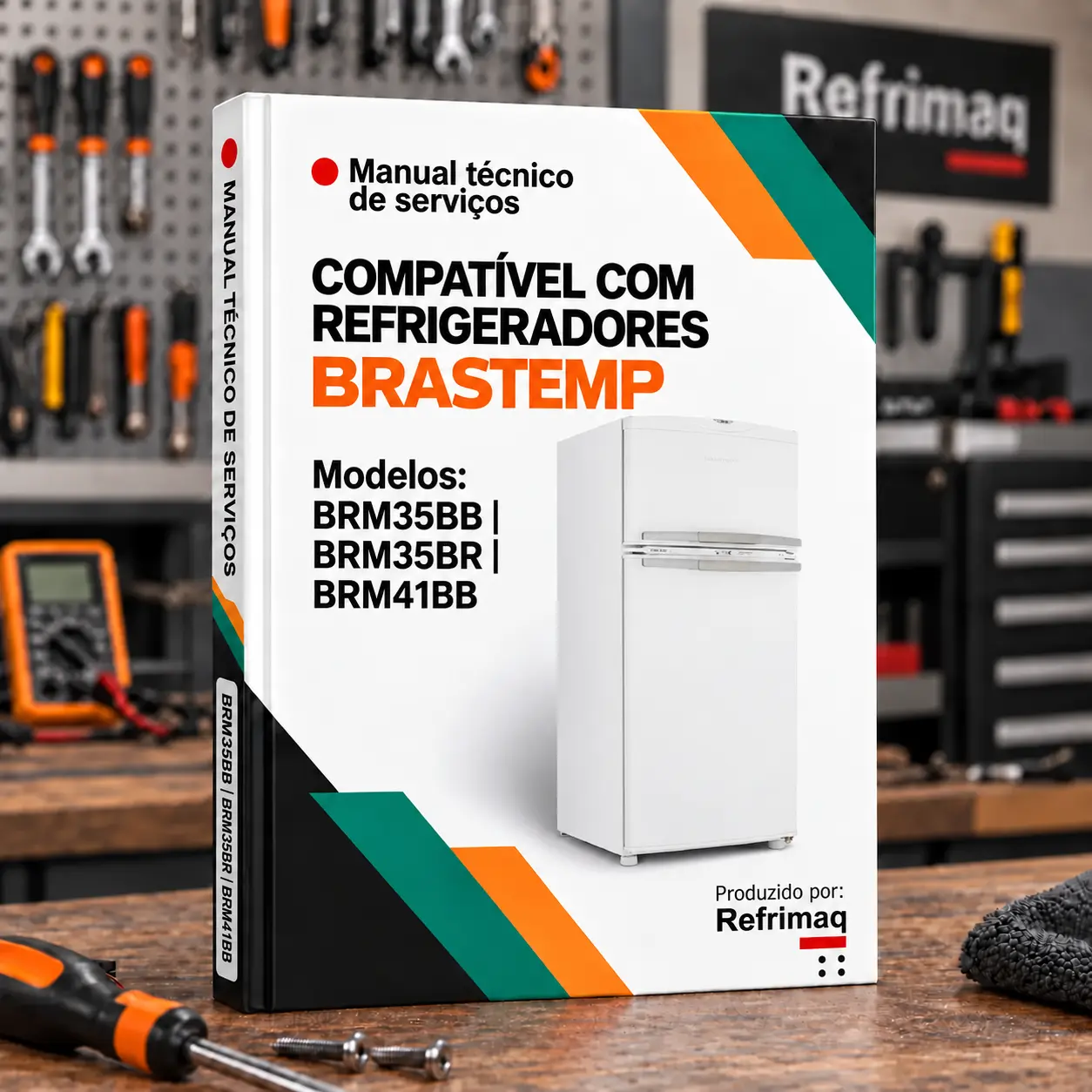 Capa do Manual Técnico de Serviços — Brastemp BRM35BB · BRM35BR · BRM41BB (Refrigerador)