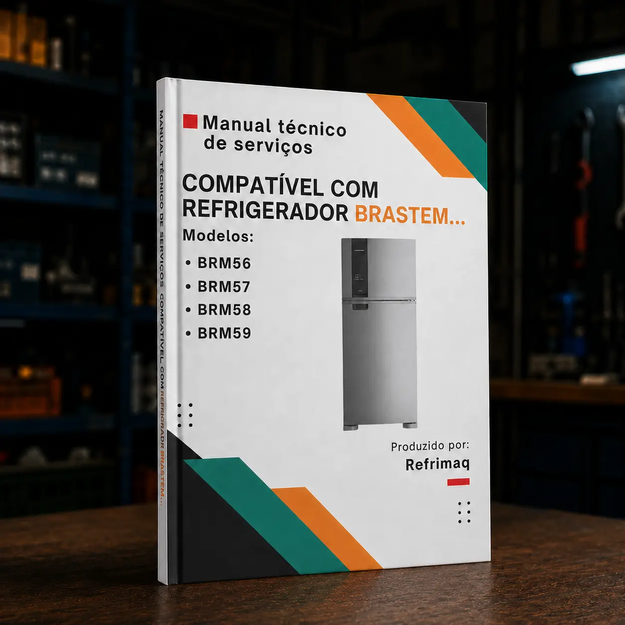 Capa: Manual Técnico de Serviços — Brastemp BRM56 · BRM57 · BRM58 · BRM59 (Refrigerador Frost Free)