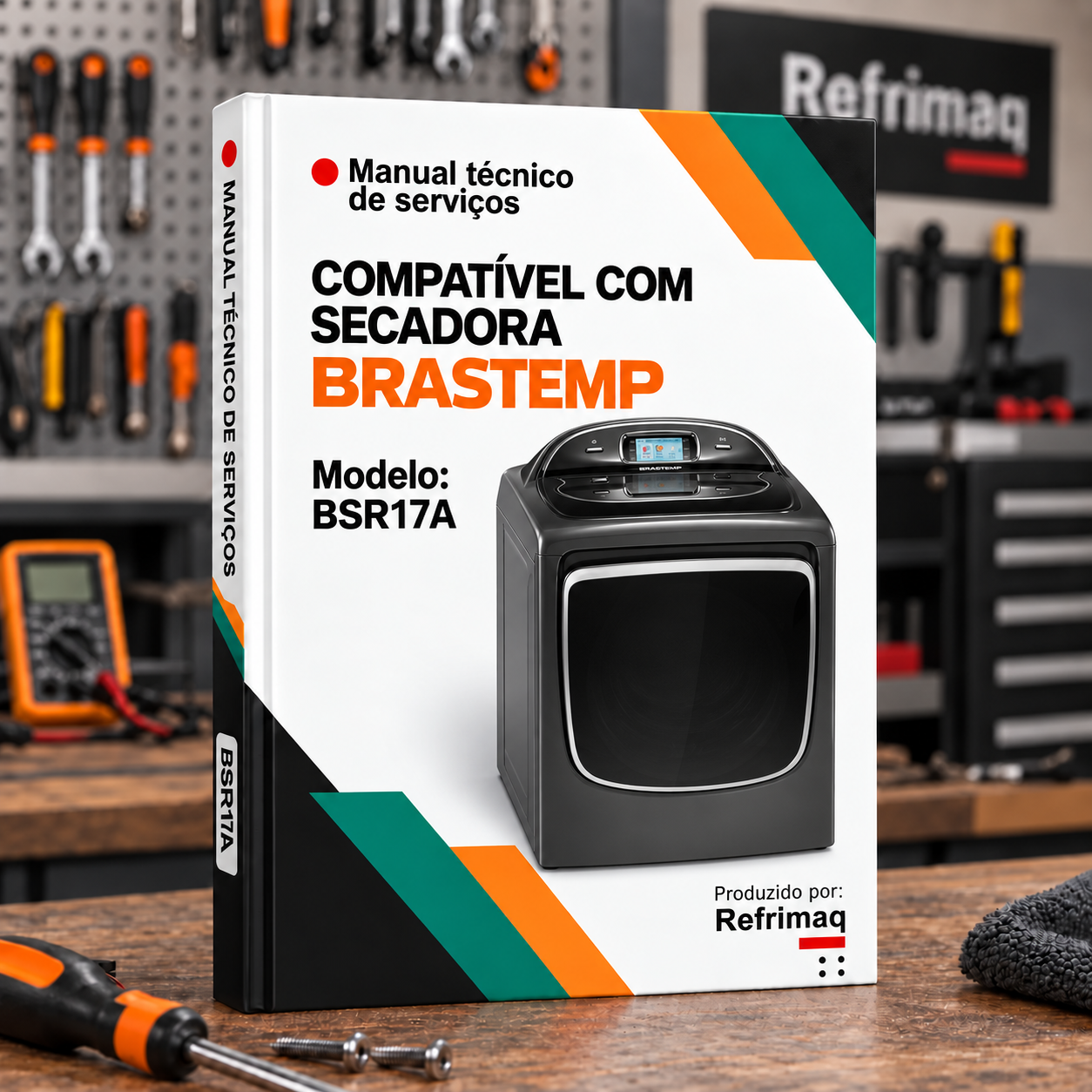 Capa do Manual Técnico de Serviços — Brastemp BSR17A (Secadora)