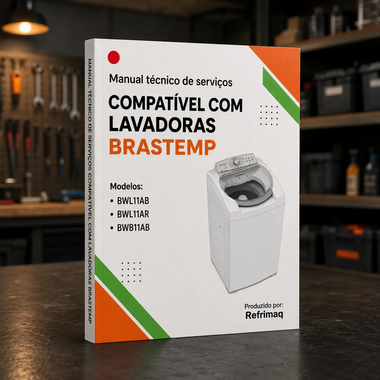 Capa: Manual Técnico de Serviços — Brastemp BWL11AB · BWL11AR · BWB11AB