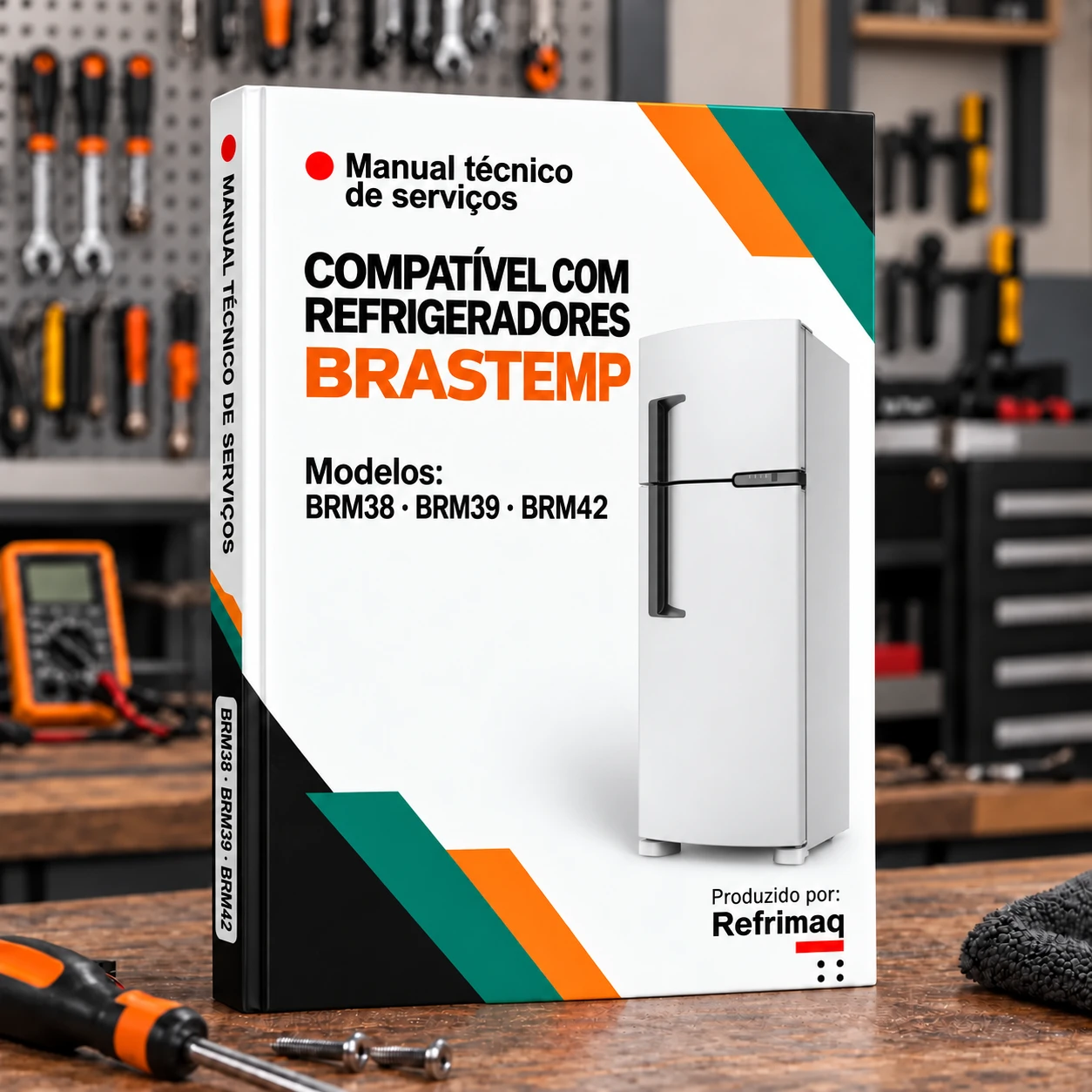 Capa do Manual Técnico de Serviços — Brastemp BRM38 · BRM39 · BRM42 (Refrigerador)