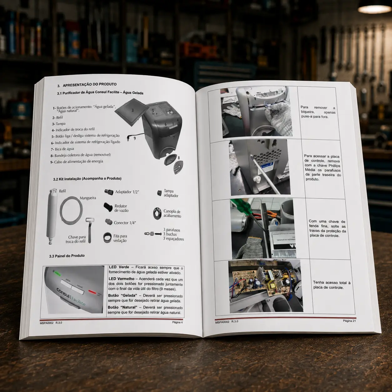 Miniatura 2 do Manual Técnico de Serviços — Consul CPB35AB · CPB35AF (Purificador de Água)