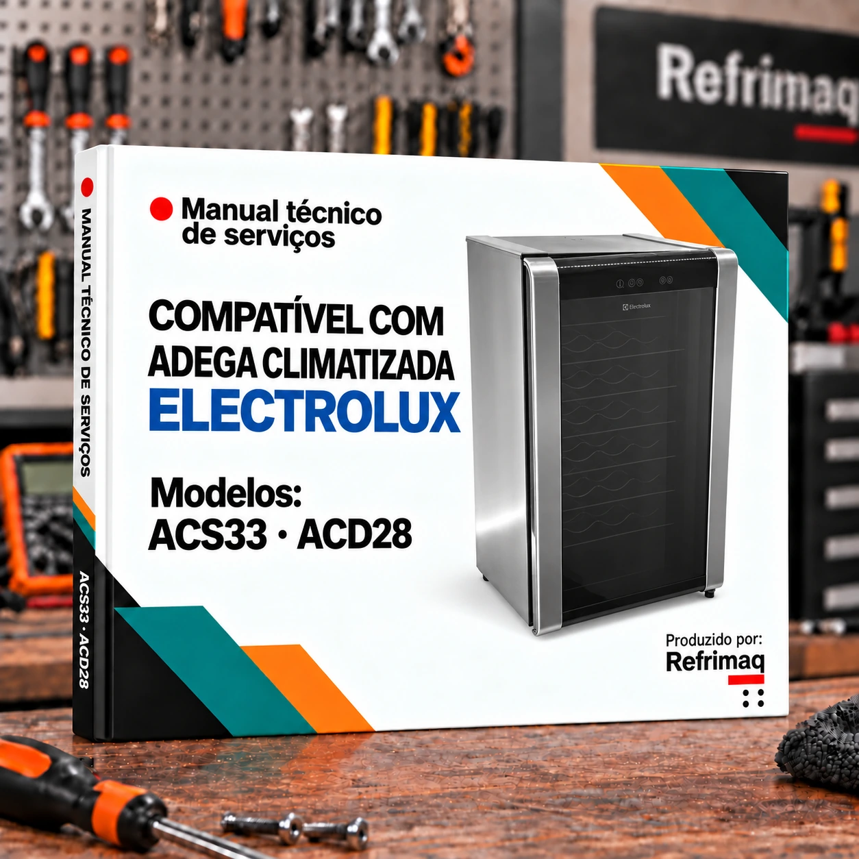 Capa do Manual Técnico de Serviços — Electrolux ACS33/ACD28 (Adega Climatizada)