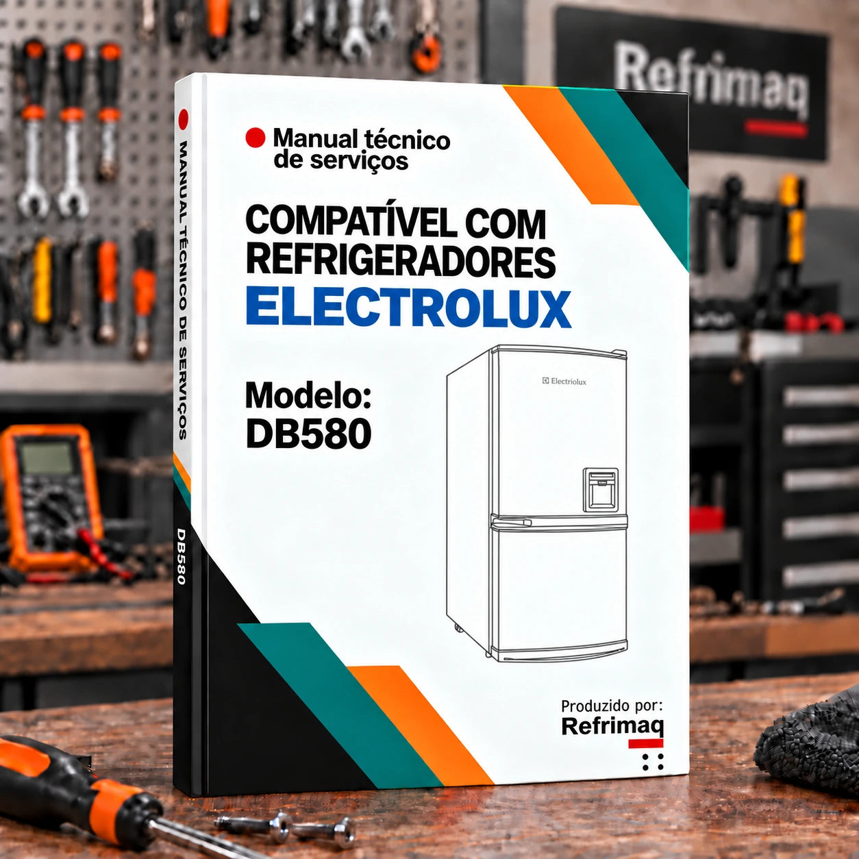 Capa do Manual Técnico de Serviços — Electrolux DB580 (Refrigerador)