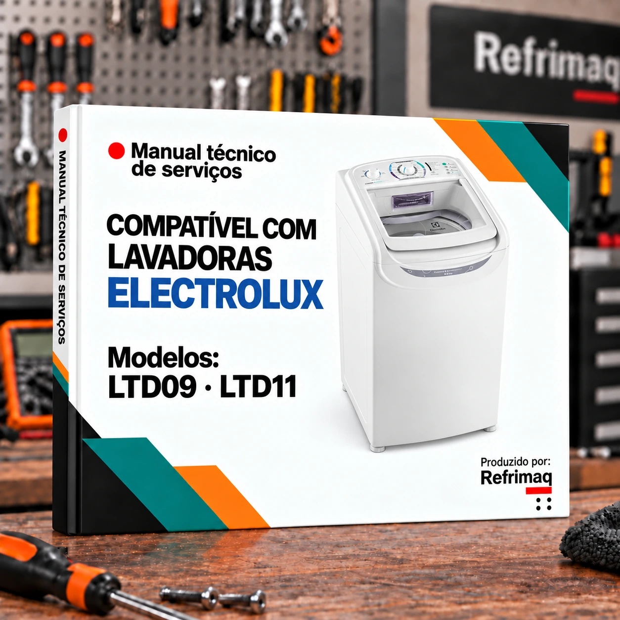 Capa do Manual Técnico de Serviços — Electrolux LTD09 · LTD11 (Lavadora de Roupas)