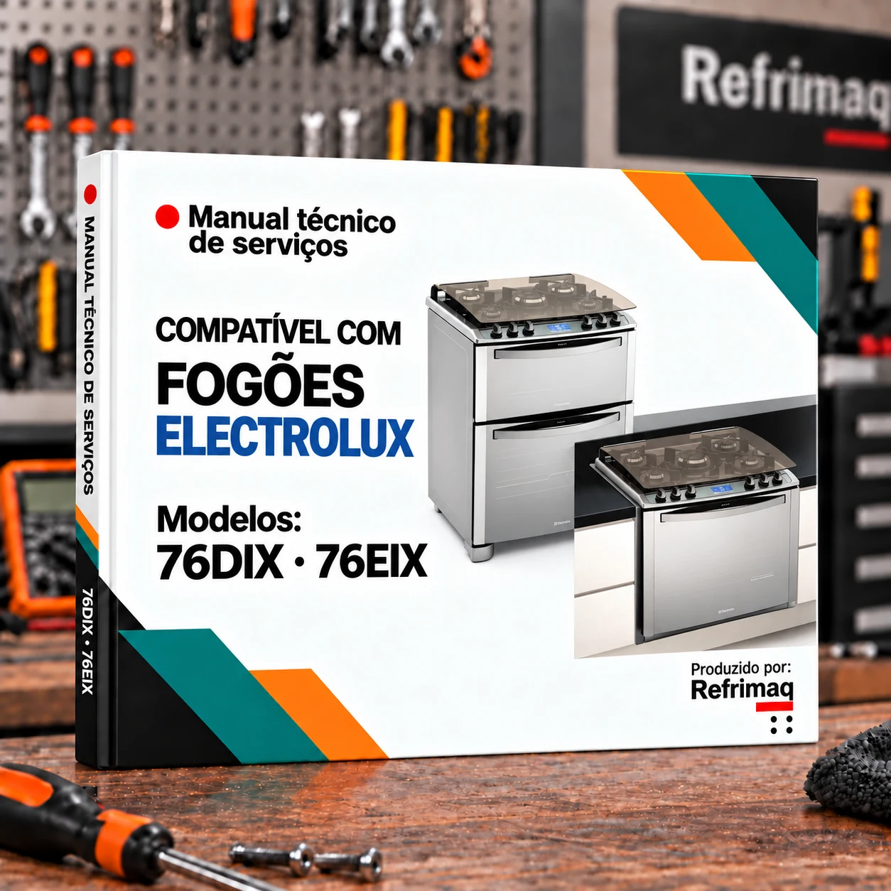 Capa do Manual Técnico de Serviços — Electrolux 76DIX · 76EIX