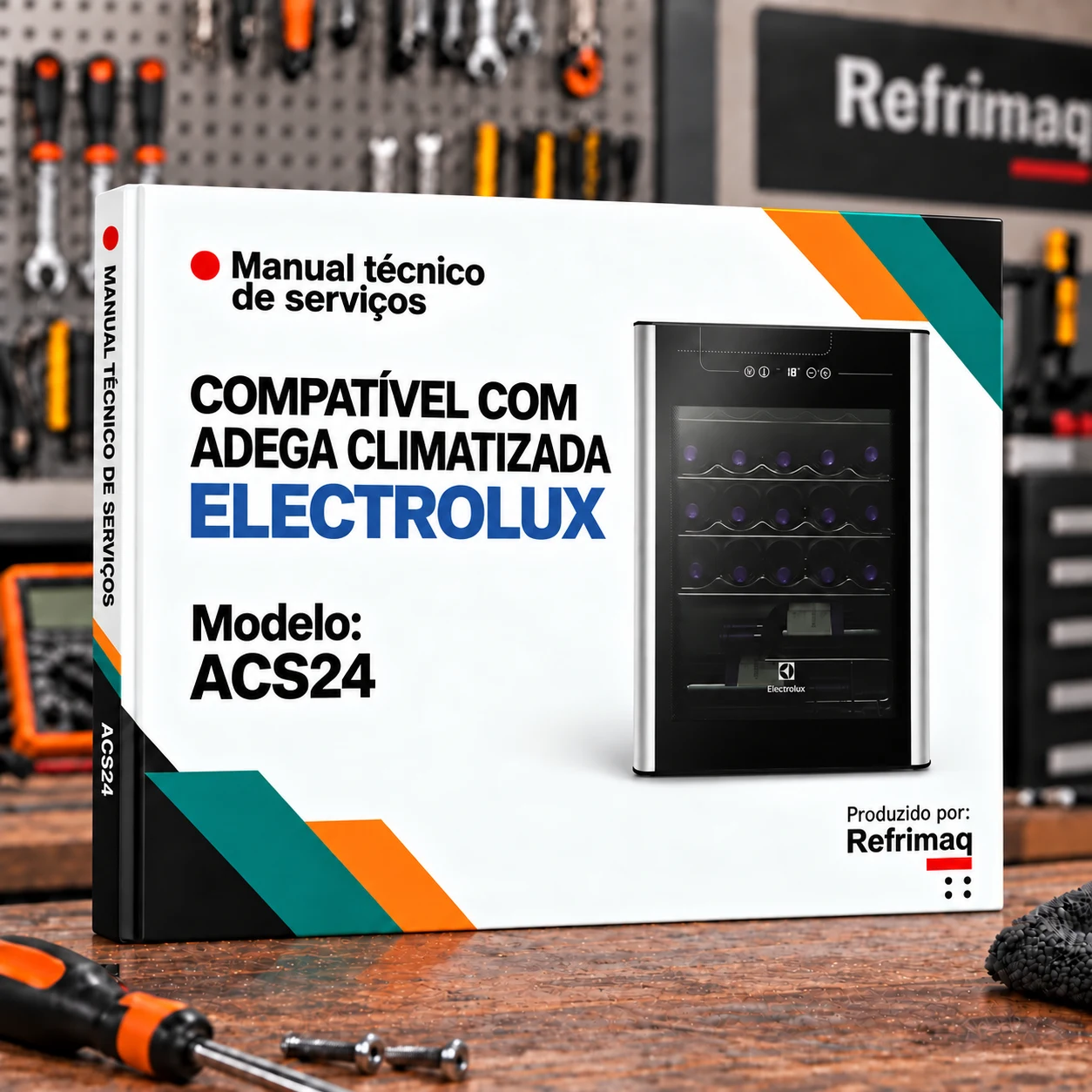 Capa do Manual Técnico de Serviços — Electrolux ACS24 (Adega Climatizada)