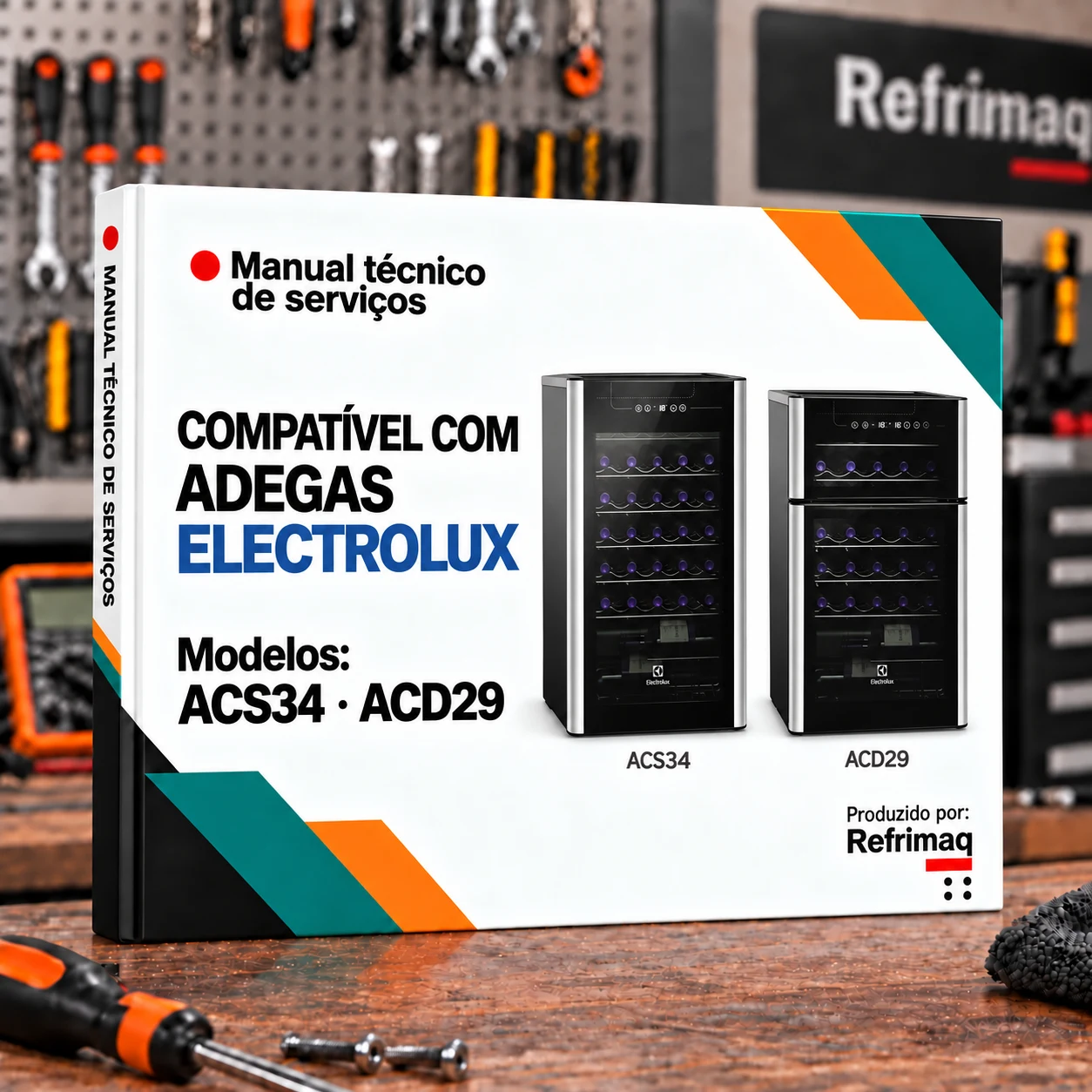 Capa do Manual Técnico de Serviços — Electrolux ACS34 · ACD29 (Adega Climatizada)