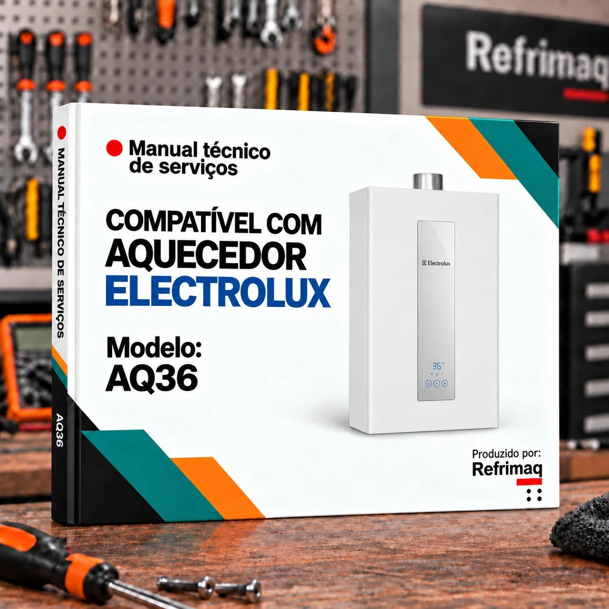 Capa do Manual Técnico de Serviços — Electrolux AQ36 (Aquecedor)