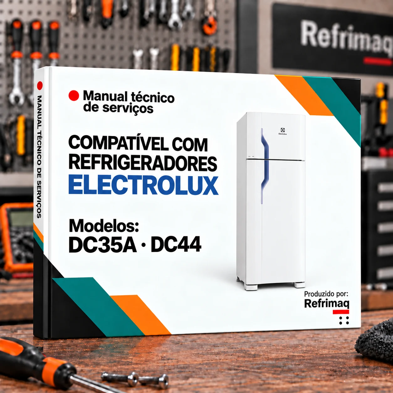 Capa do Manual Técnico de Serviços — Electrolux DC35A · DC44 (Refrigerador)