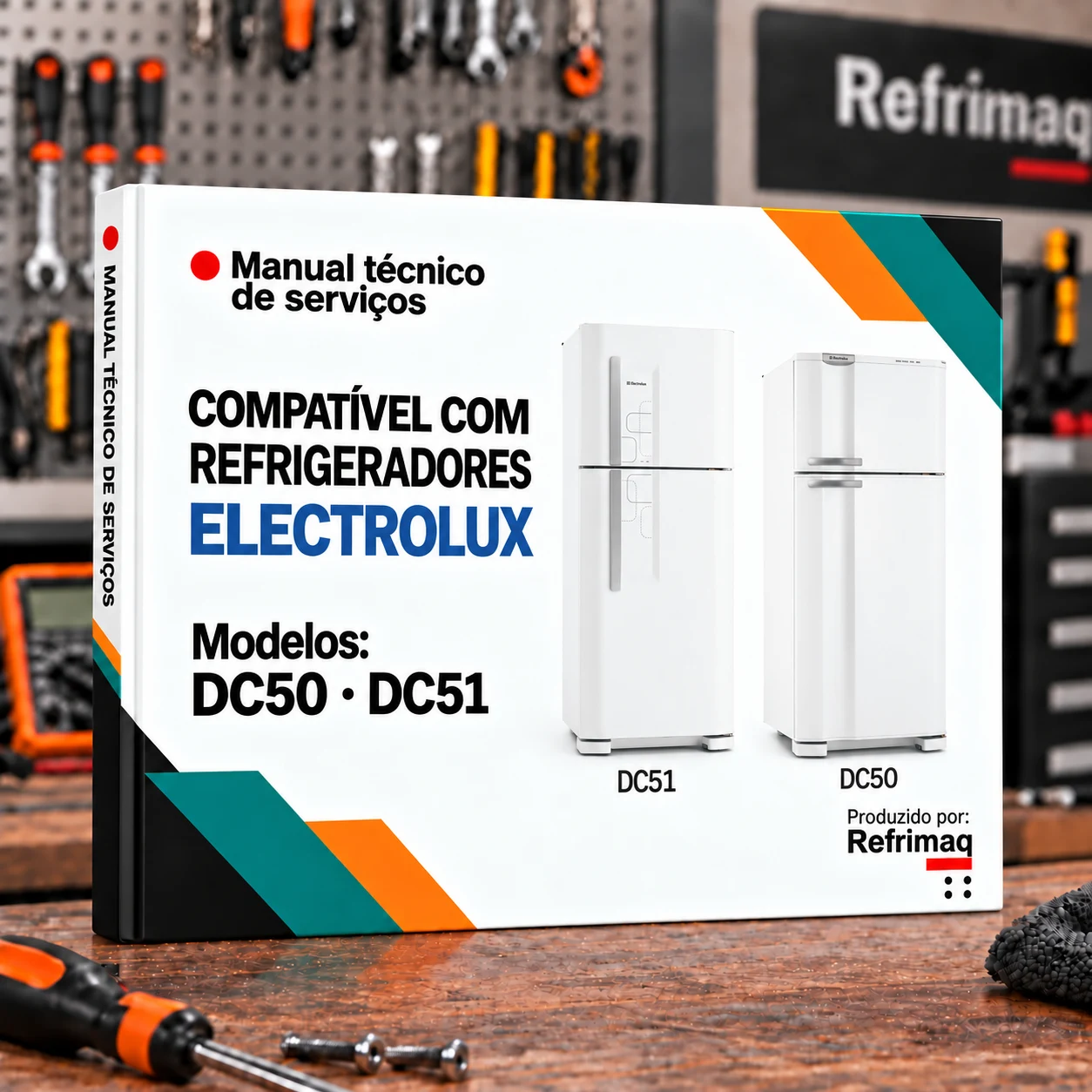 Capa do Manual Técnico de Serviços — Electrolux DC50 · DC51 (Refrigerador)
