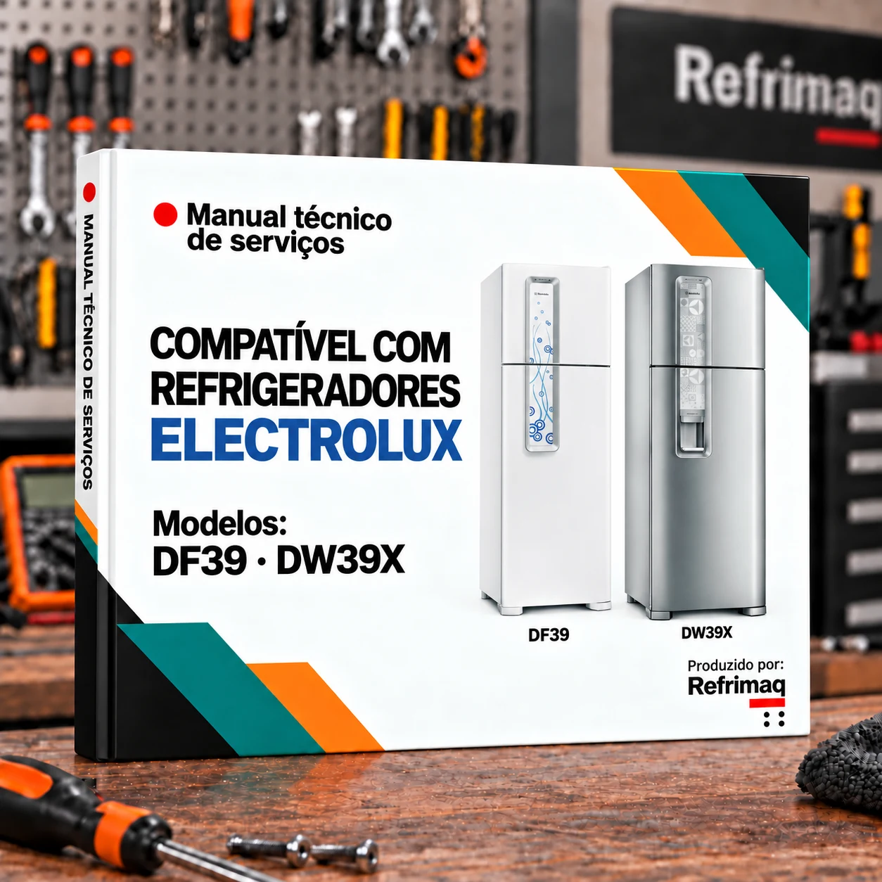 Capa do Manual Técnico de Serviços — Electrolux DF39 · DW39X (Refrigerador)