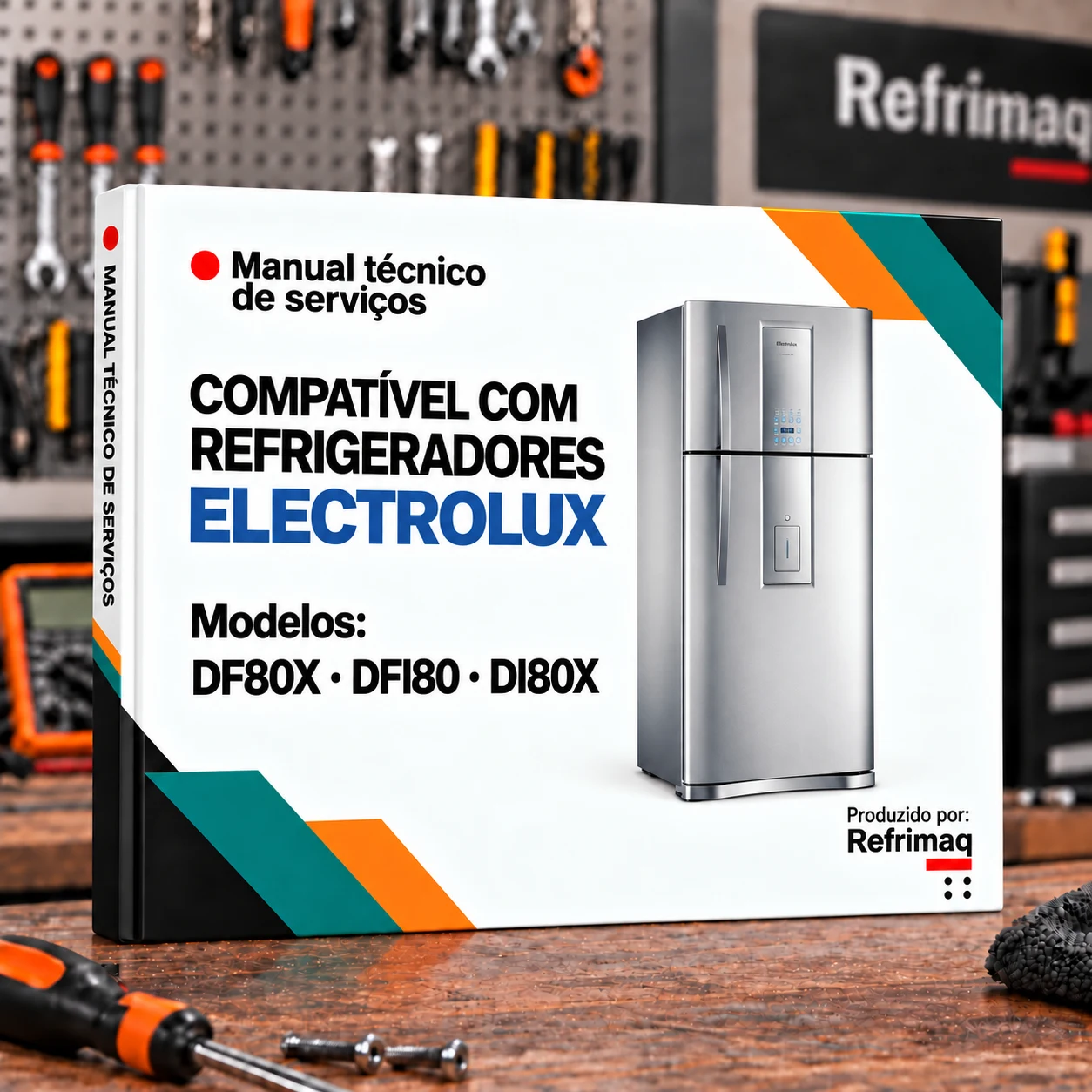 Capa do Manual Técnico de Serviços — Electrolux DF80X/DFI80/DI80X (Refrigerador)