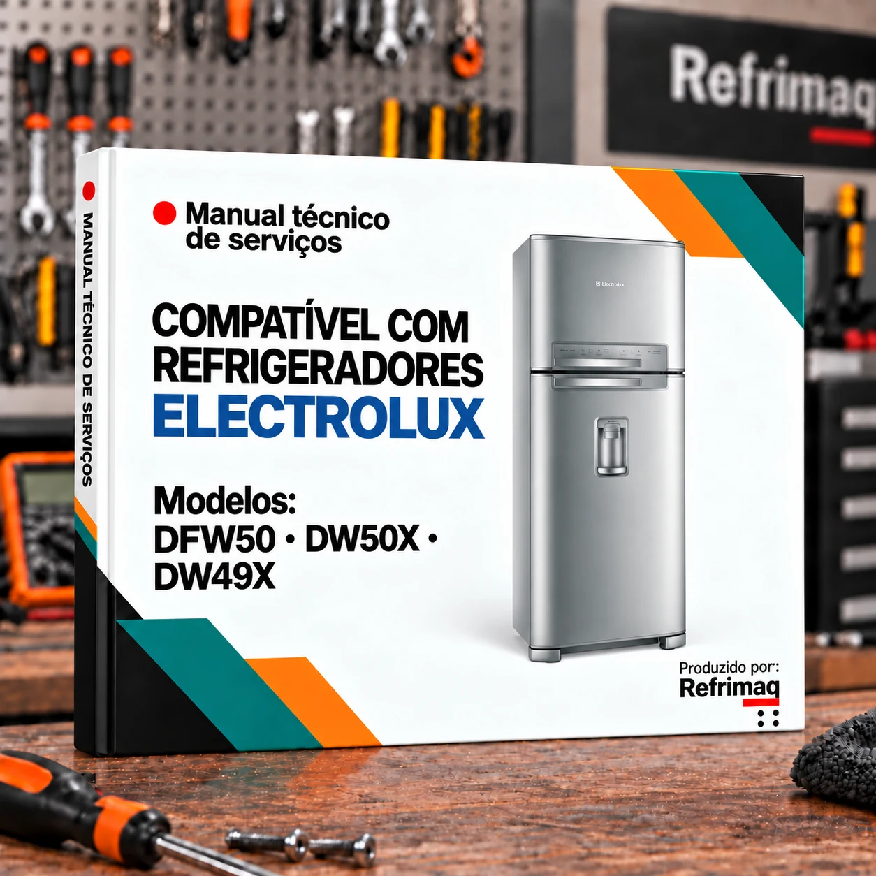 Capa do Manual Técnico de Serviços — Electrolux DFW50 · DW50X/49X (Refrigerador)
