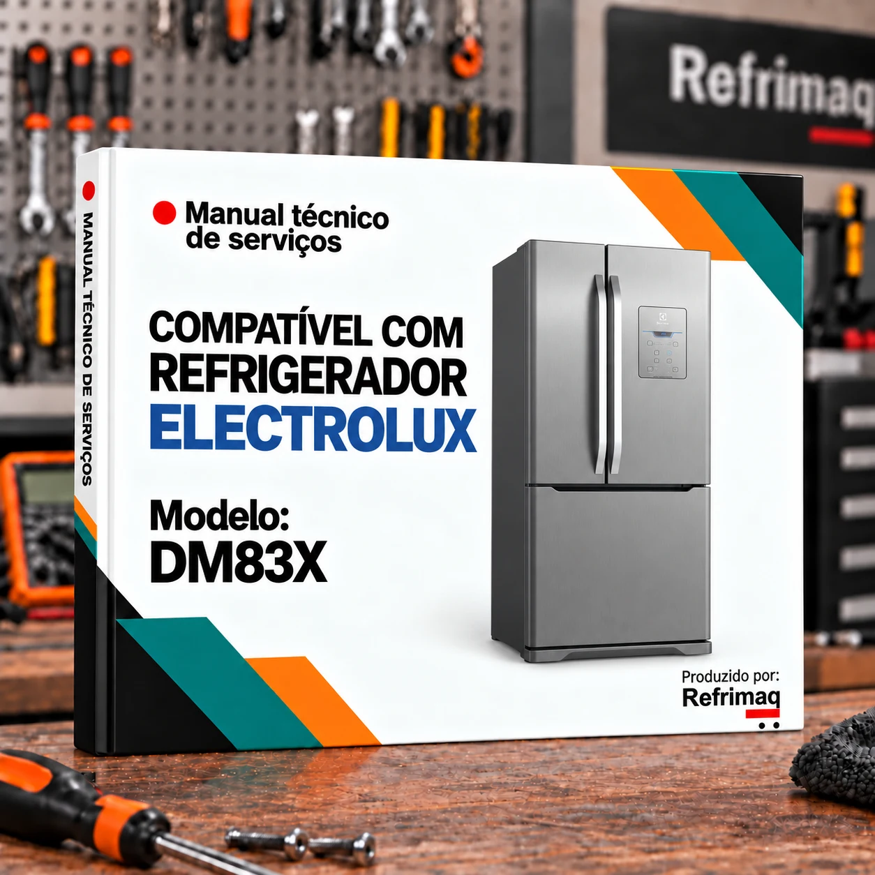 Capa do Manual Técnico de Serviços — Electrolux DM83X (Refrigerador)