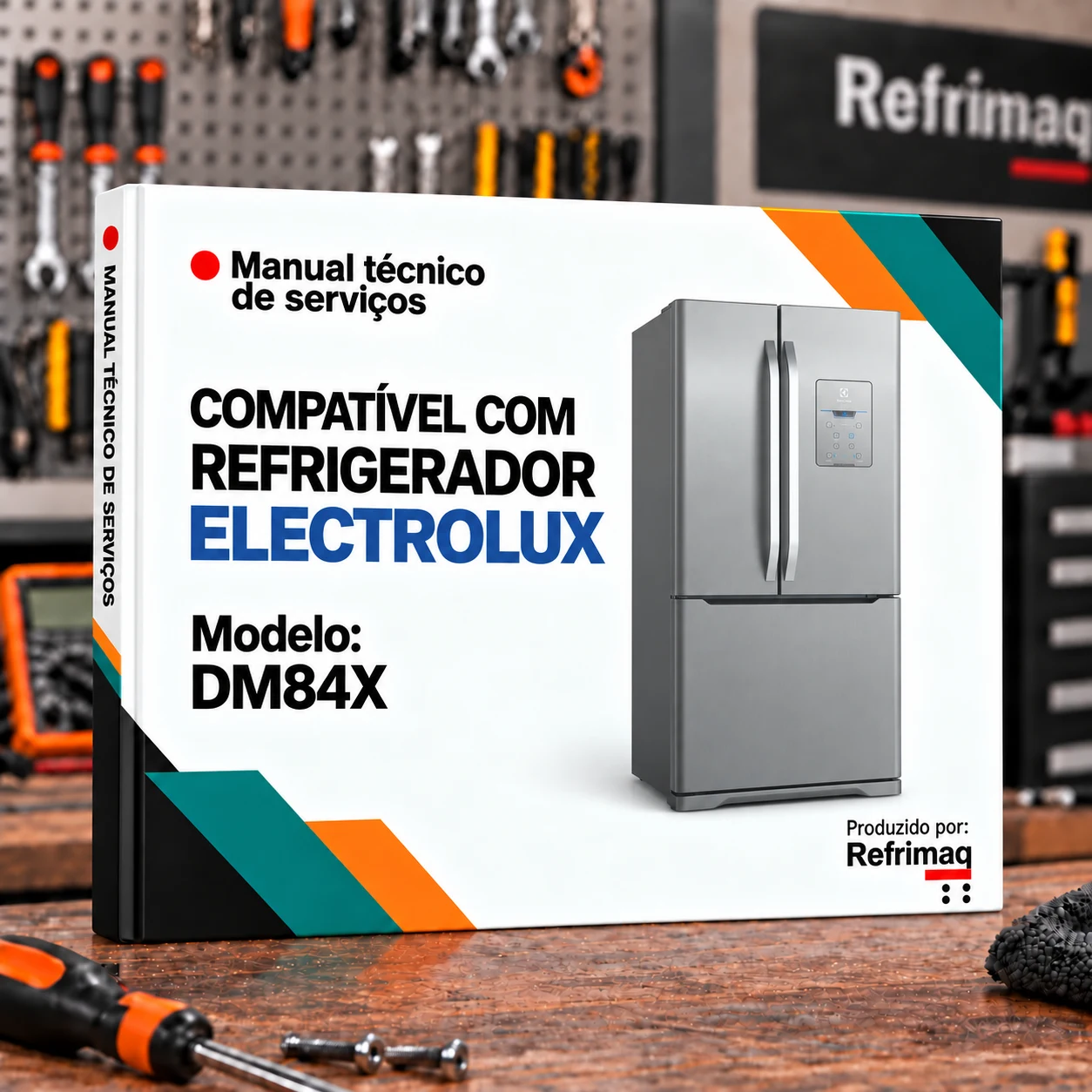 Capa do Manual Técnico de Serviços — Electrolux DM84X (Refrigerador)