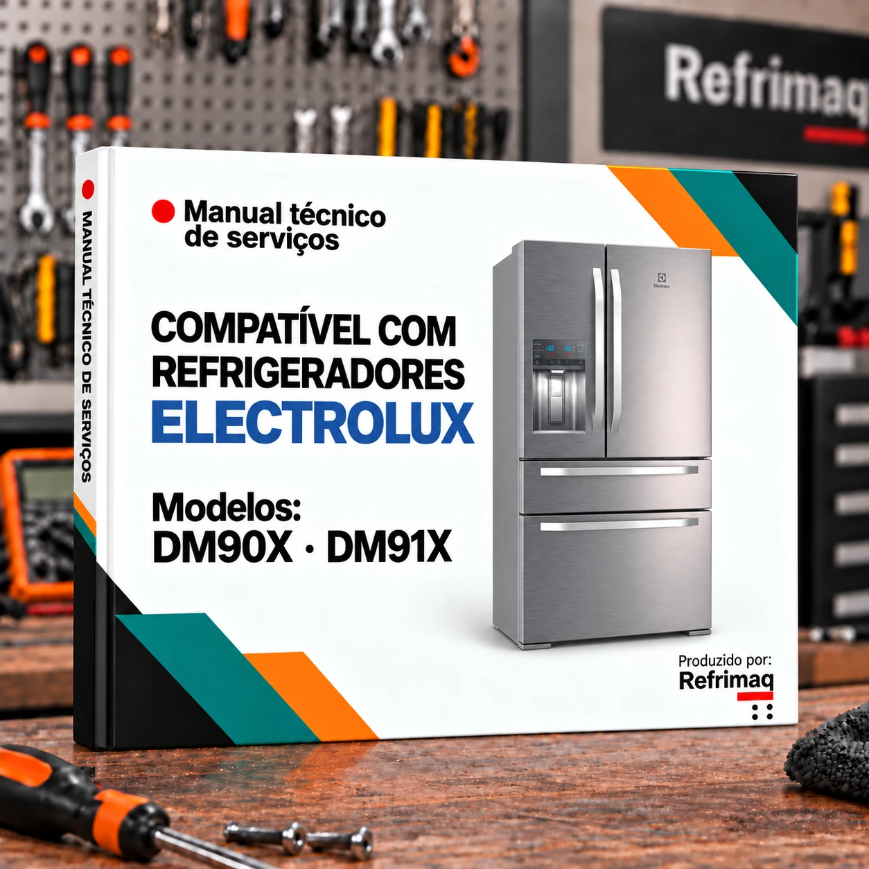 Capa do Manual Técnico de Serviços — Electrolux DM90X · DM91X (Refrigerador)