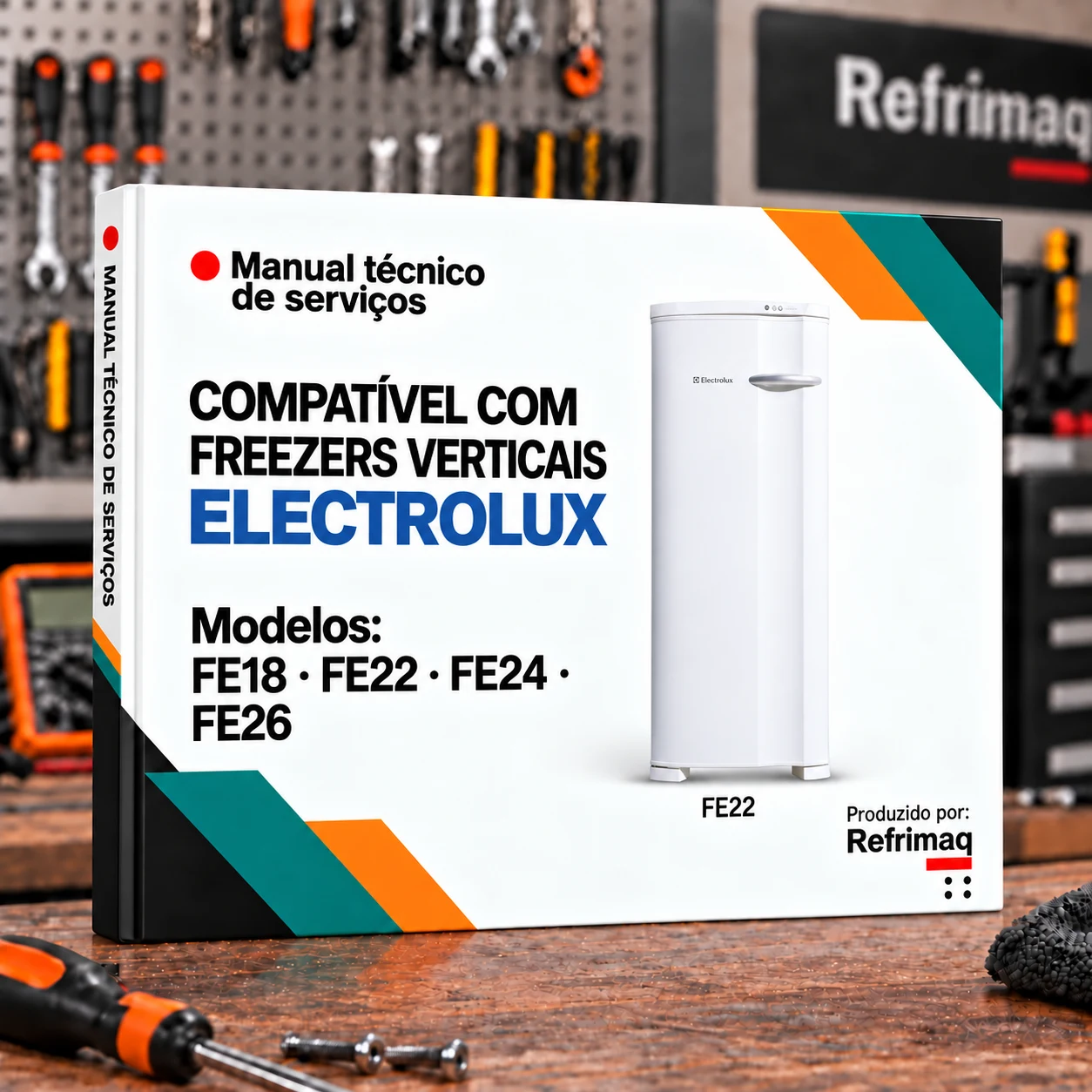 Capa do Manual Técnico de Serviços — Electrolux FE18 · FE22 · FE24 · FE26