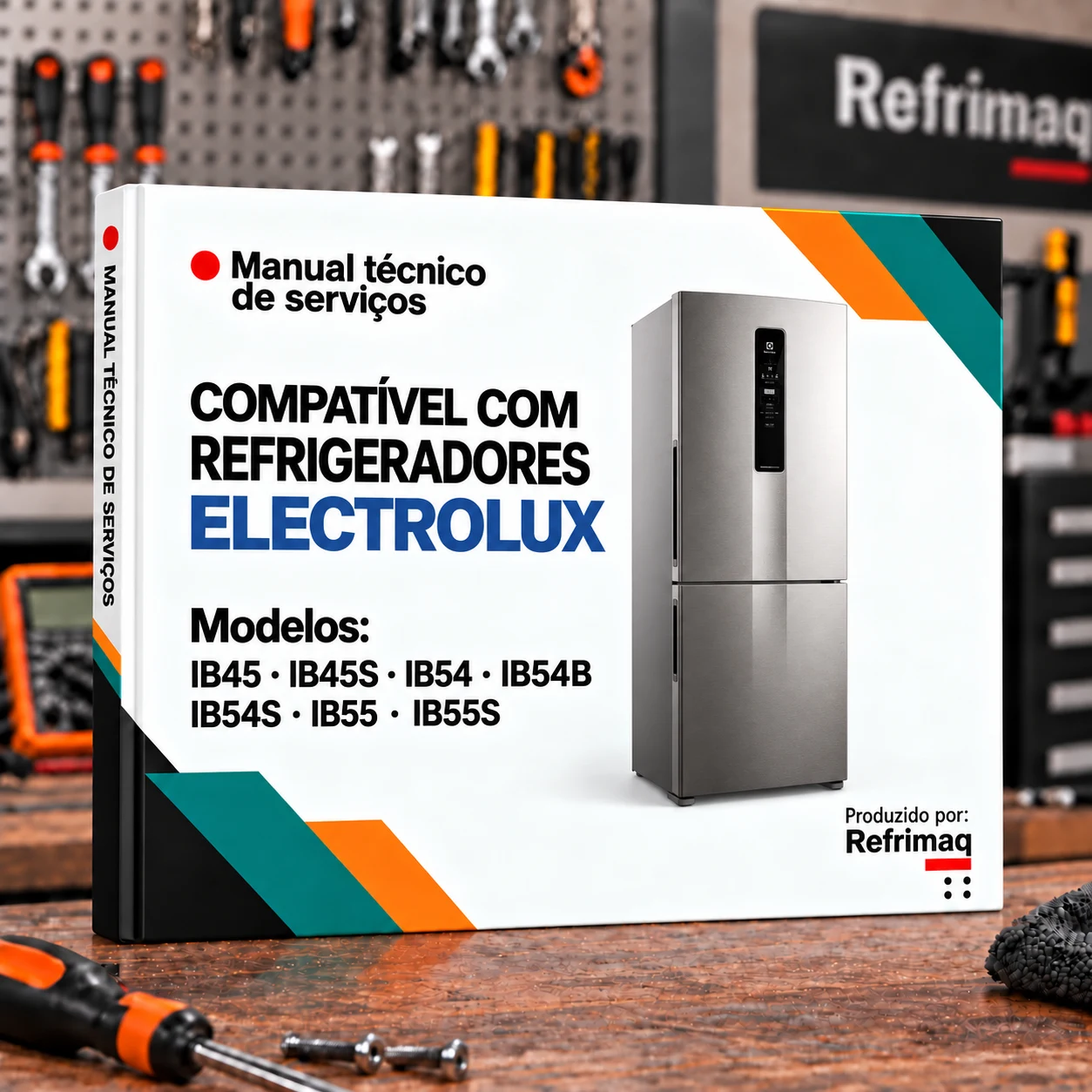Capa do Manual Técnico de Serviços — Electrolux IB45 · IB54 · IB55 (série) (Refrigerador)