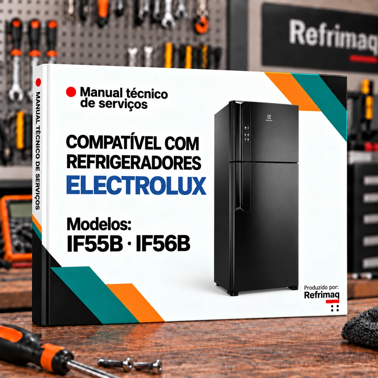 Capa do Manual Técnico de Serviços — Electrolux IF55 · IF56 (Refrigerador)