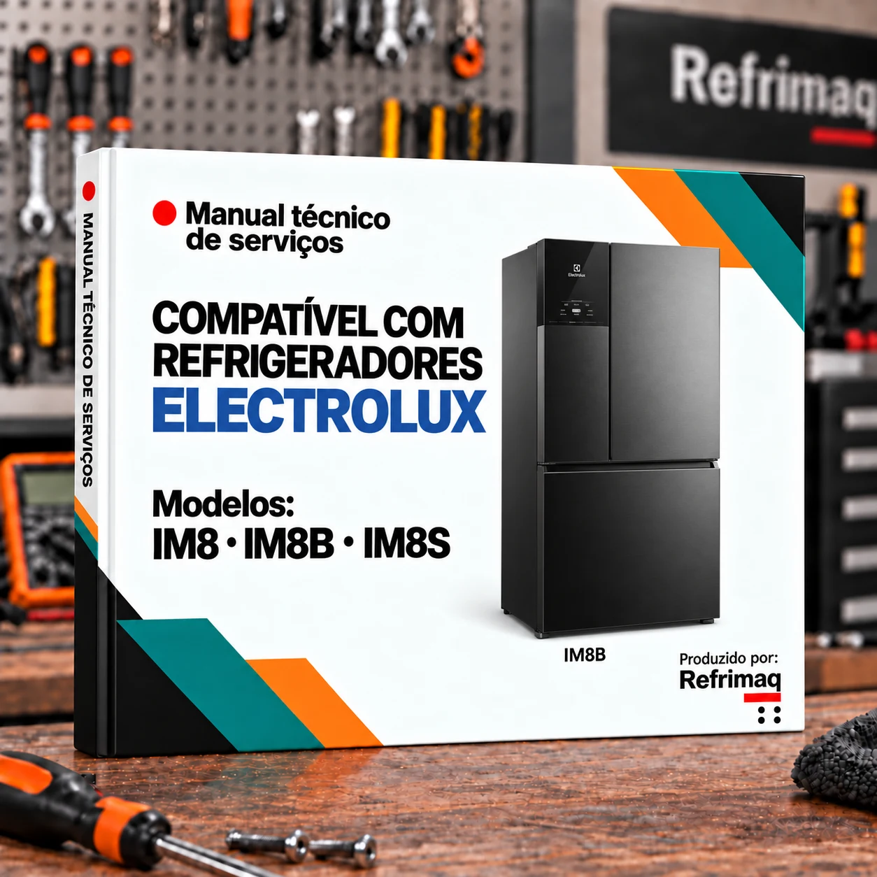 Capa do Manual Técnico de Serviços — Electrolux IM8 · IM8B · IM8S (Refrigerador)