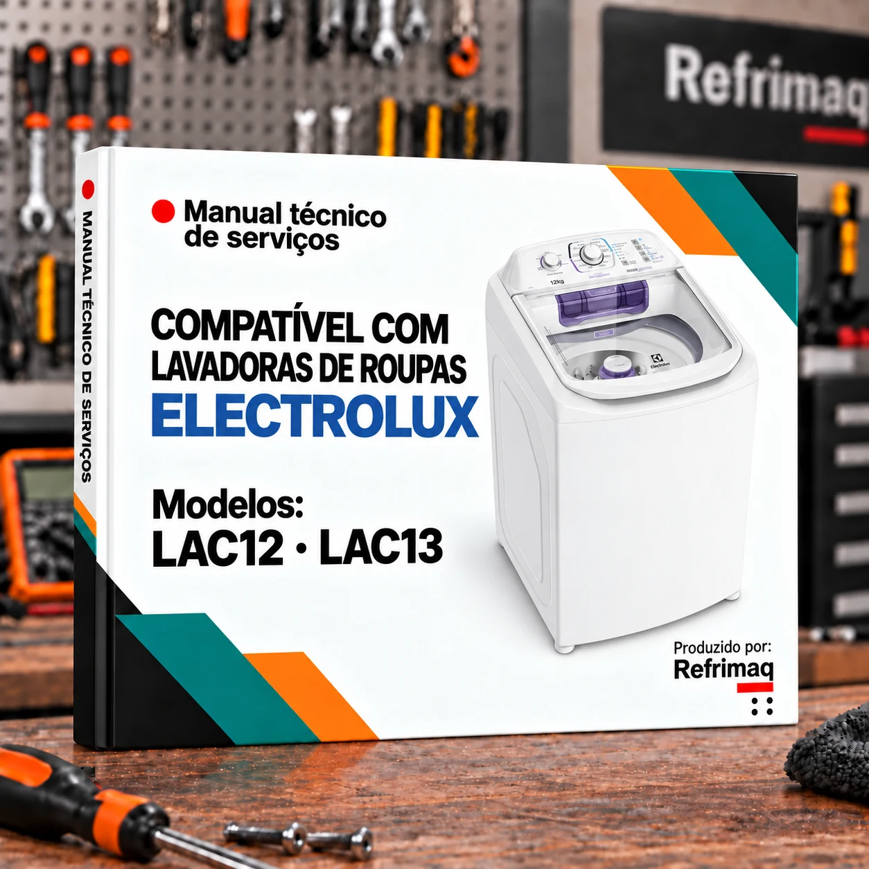 Capa do Manual Técnico de Serviços — Electrolux LAC12 · LAC13