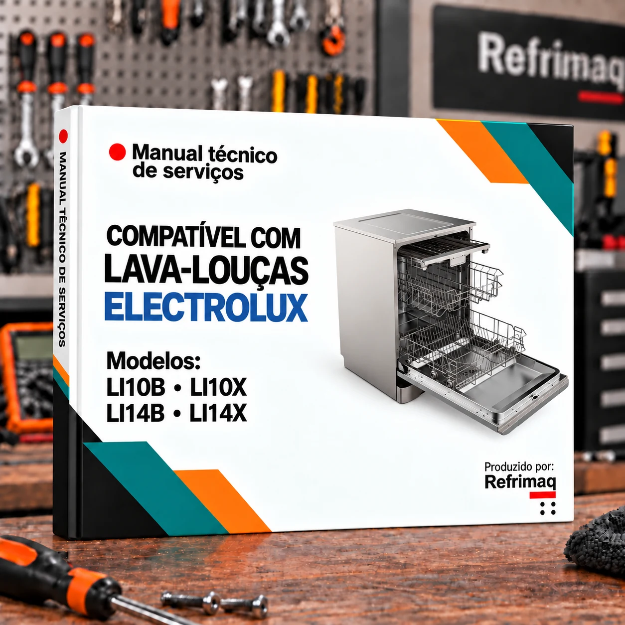 Capa do Manual Técnico de Serviços — Electrolux LI10B · LI10X · LI14B · LI14X (Lava-Louças)