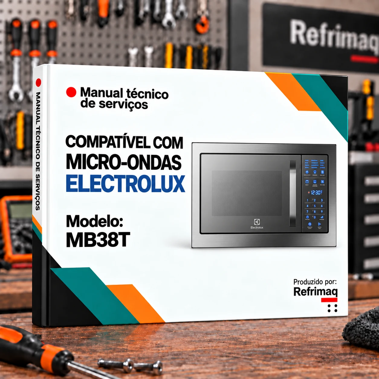 Capa do Manual Técnico de Serviços — Electrolux MB38T (Micro-ondas)