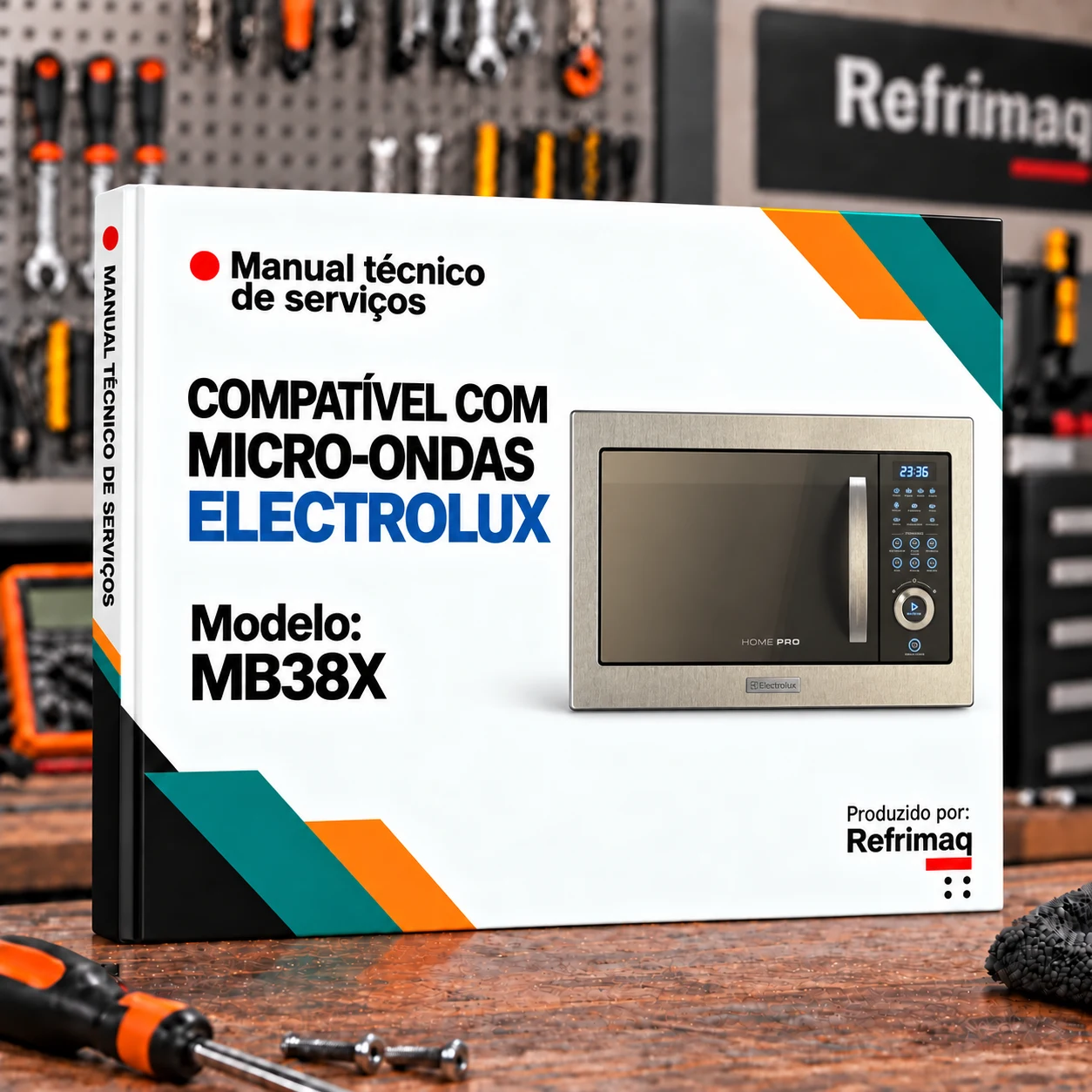 Capa do Manual Técnico de Serviços — Electrolux MB38X (Micro-ondas)
