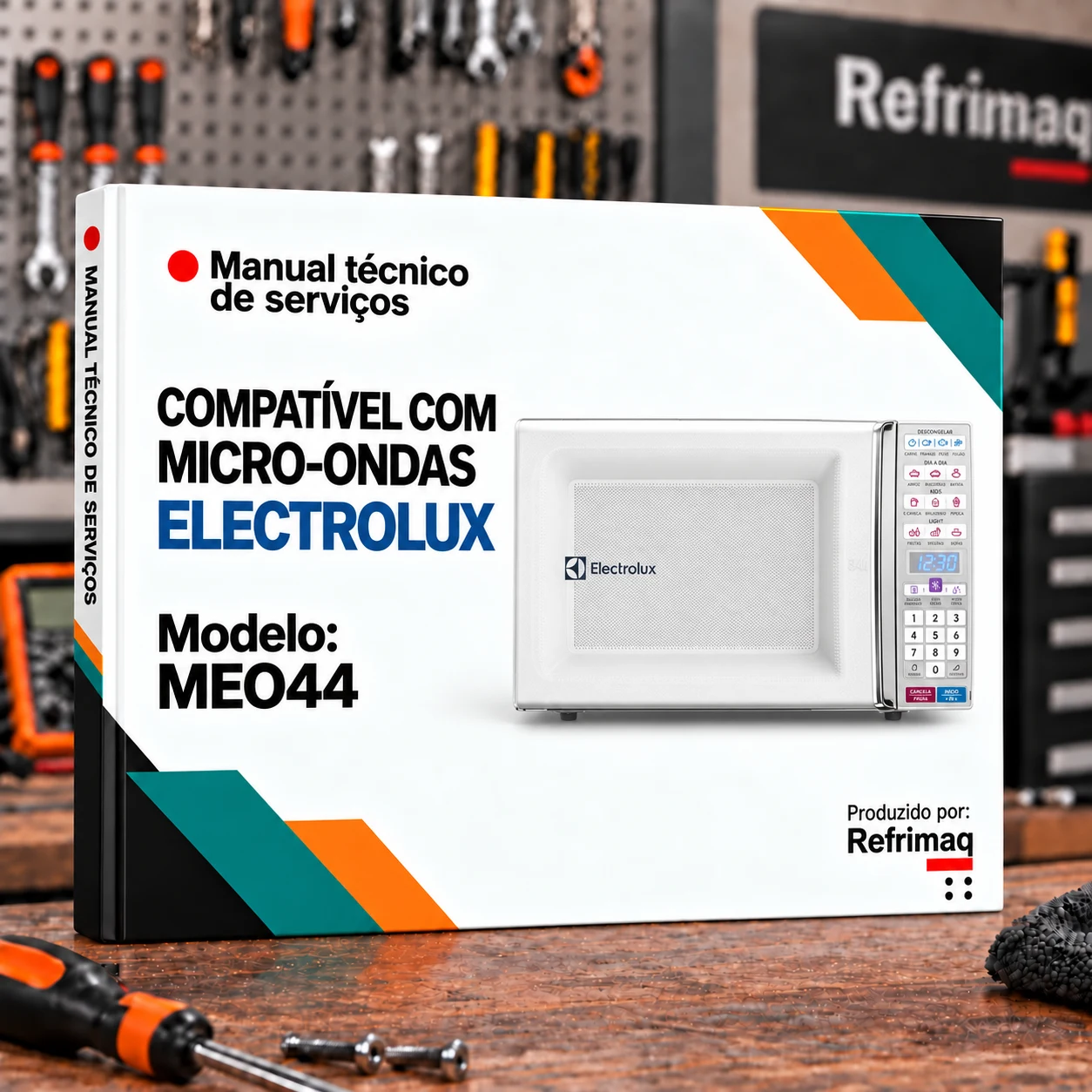 Capa do Manual Técnico de Serviços — Electrolux MEO44 (Micro-ondas)