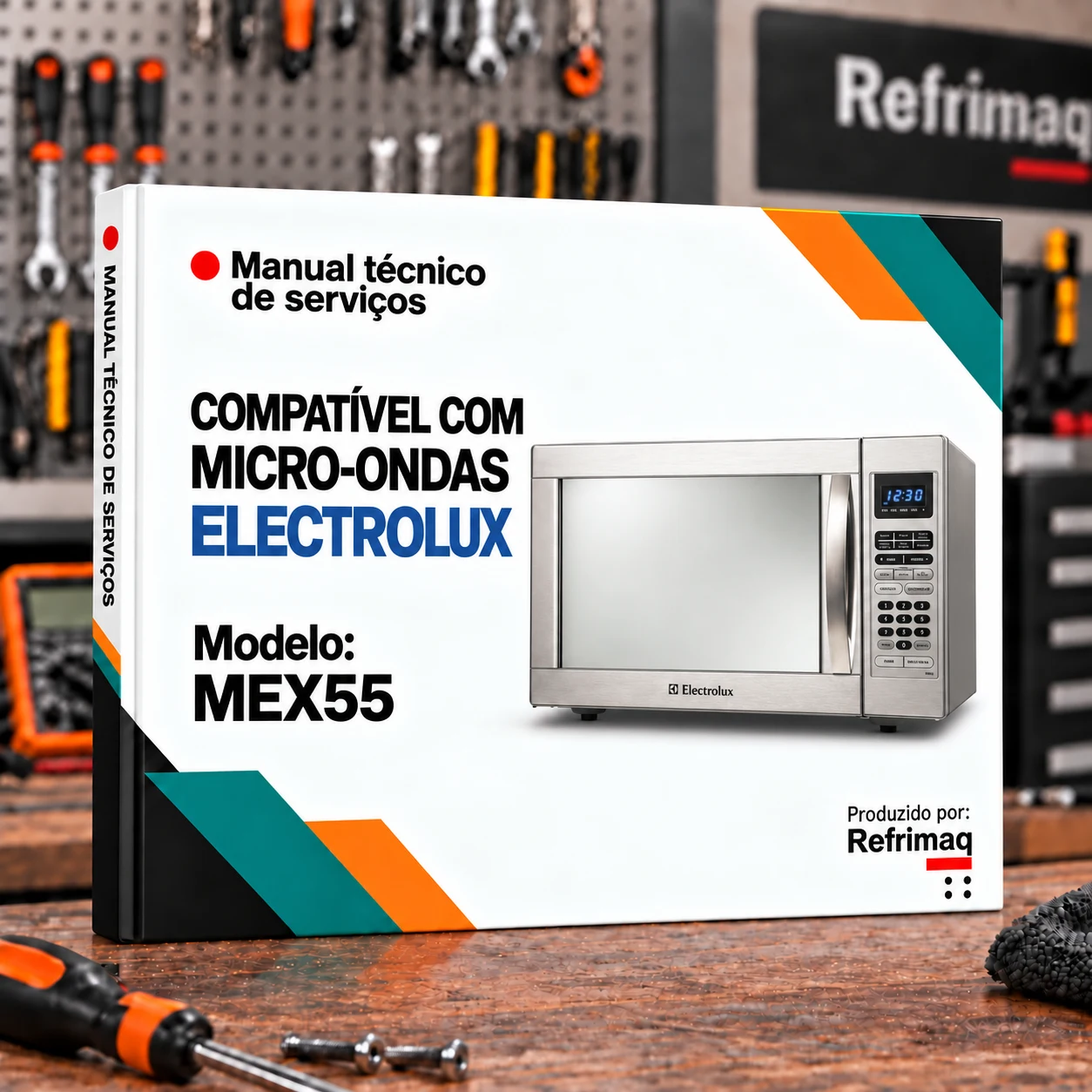 Capa do Manual Técnico de Serviços — Electrolux MEX55 (Micro-ondas)