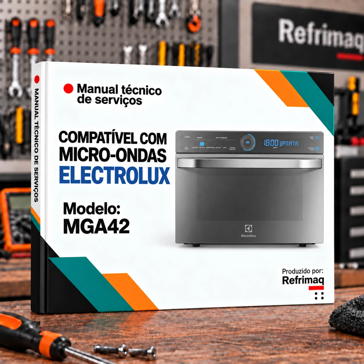 Capa do Manual Técnico de Serviços — Electrolux MGA42 (Micro-ondas)