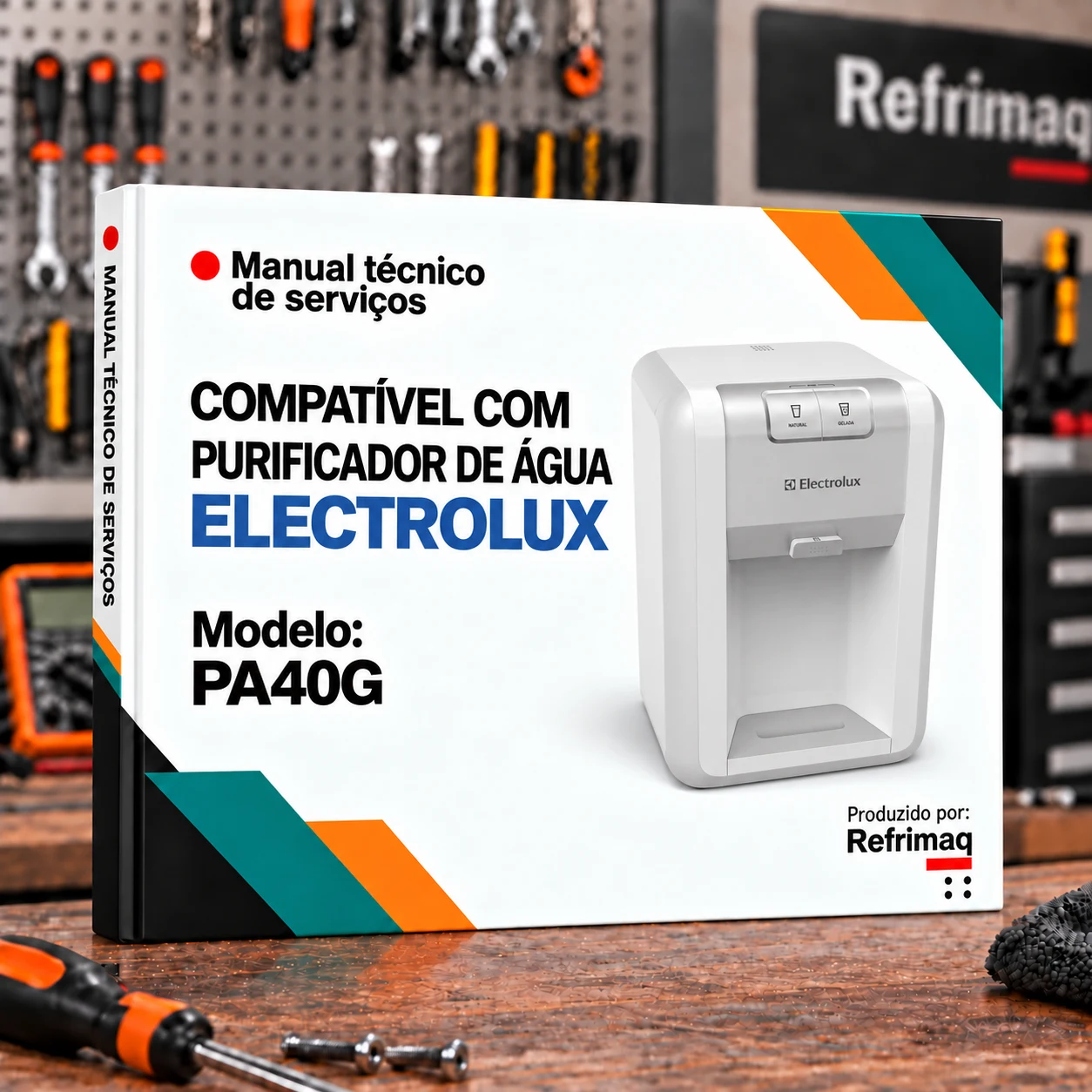 Capa do Manual Técnico de Serviços — Electrolux PA40G (Purificador de Água)