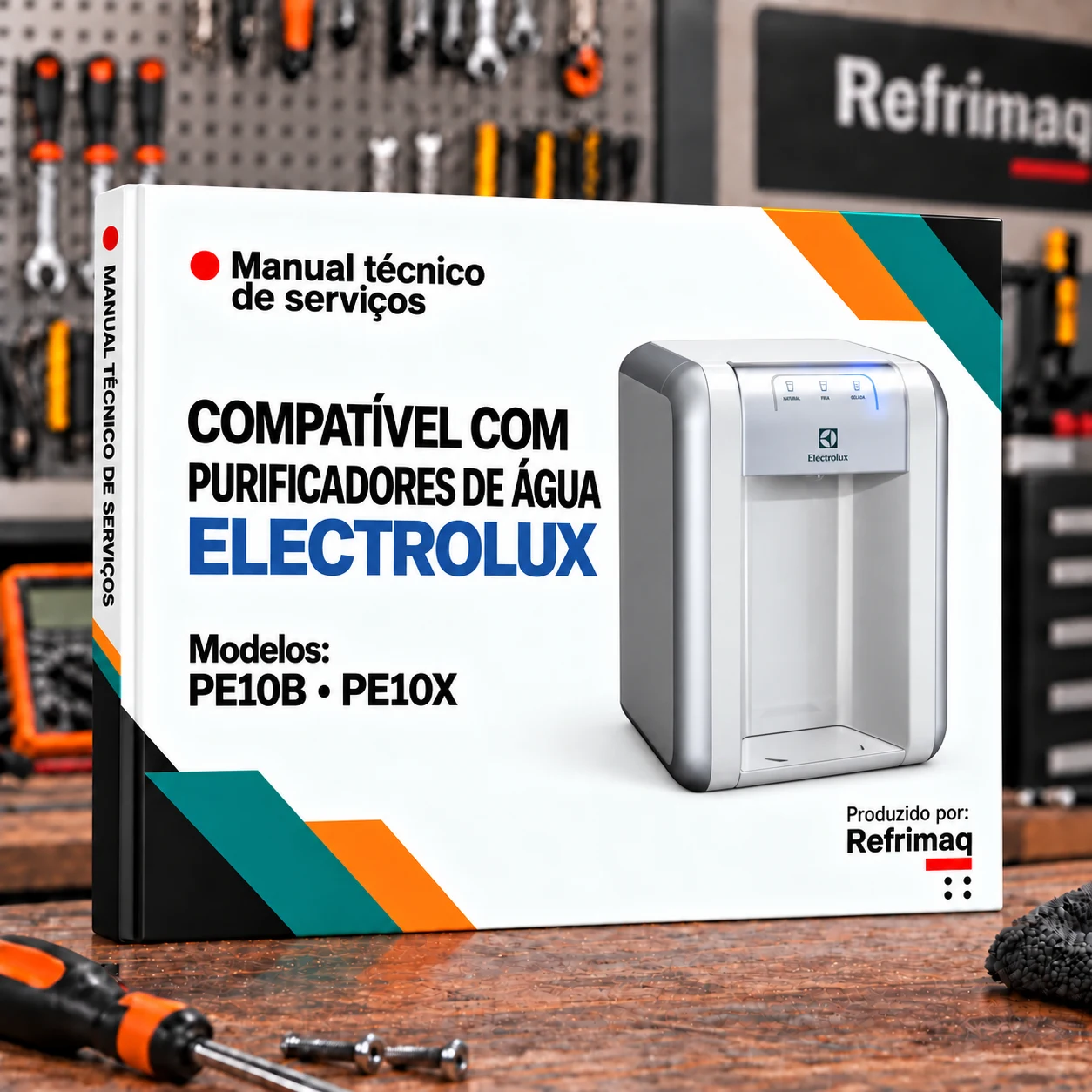 Capa do Manual Técnico de Serviços — Electrolux PE10B · PE10X (Purificador de Água)