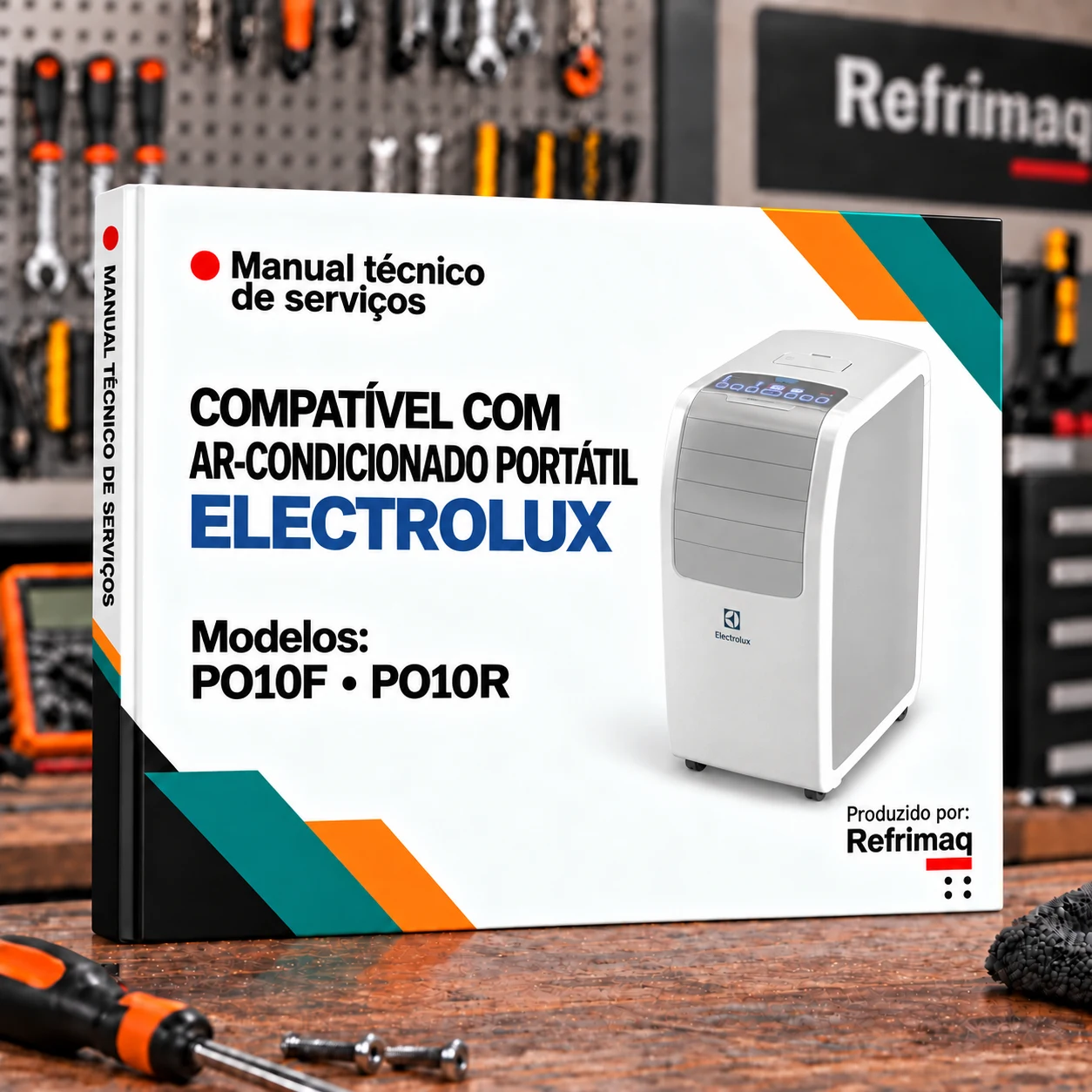 Capa do Manual Técnico de Serviços — Electrolux PO10F · PO10R (Ar Condicionado)
