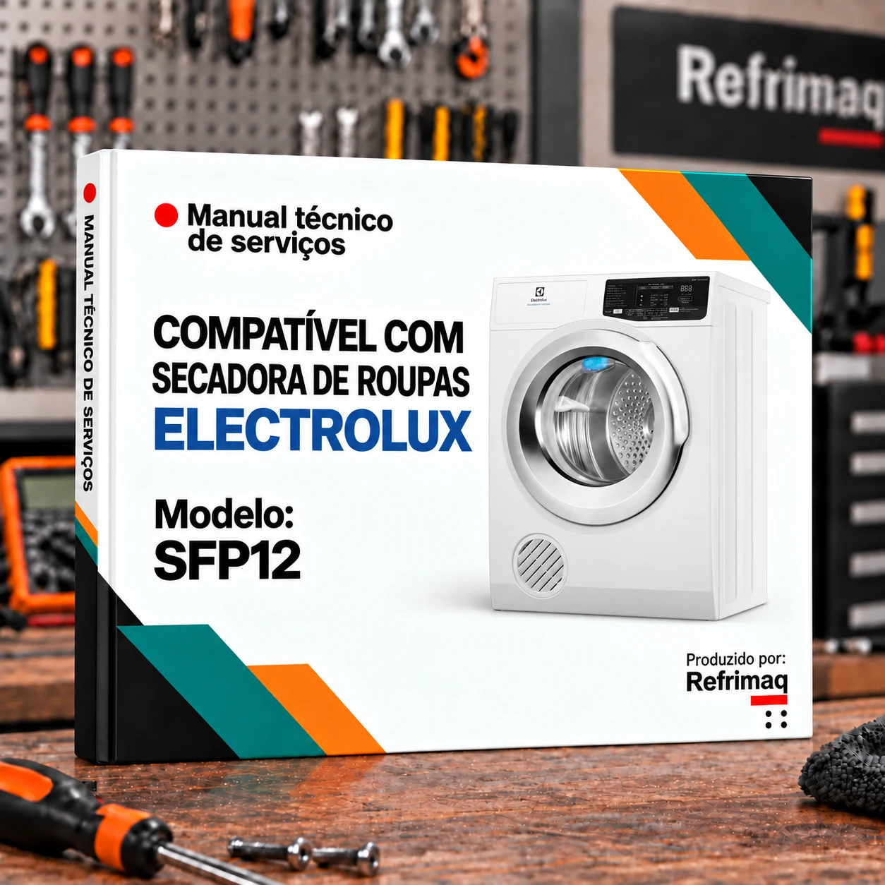 Capa do Manual Técnico de Serviços — Electrolux SFP12 (Secadora)