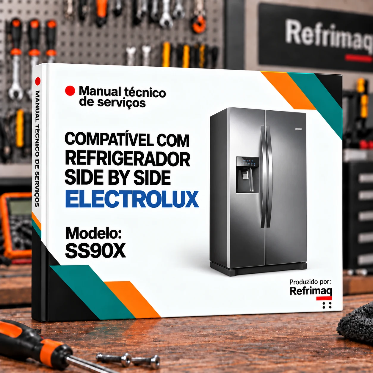 Capa do Manual Técnico de Serviços — Electrolux SS90X (Refrigerador)
