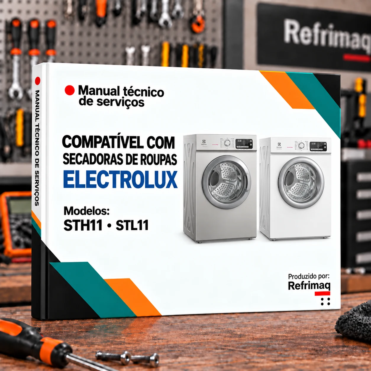 Capa do Manual Técnico de Serviços — Electrolux STH11 · STL11 (Secadora)