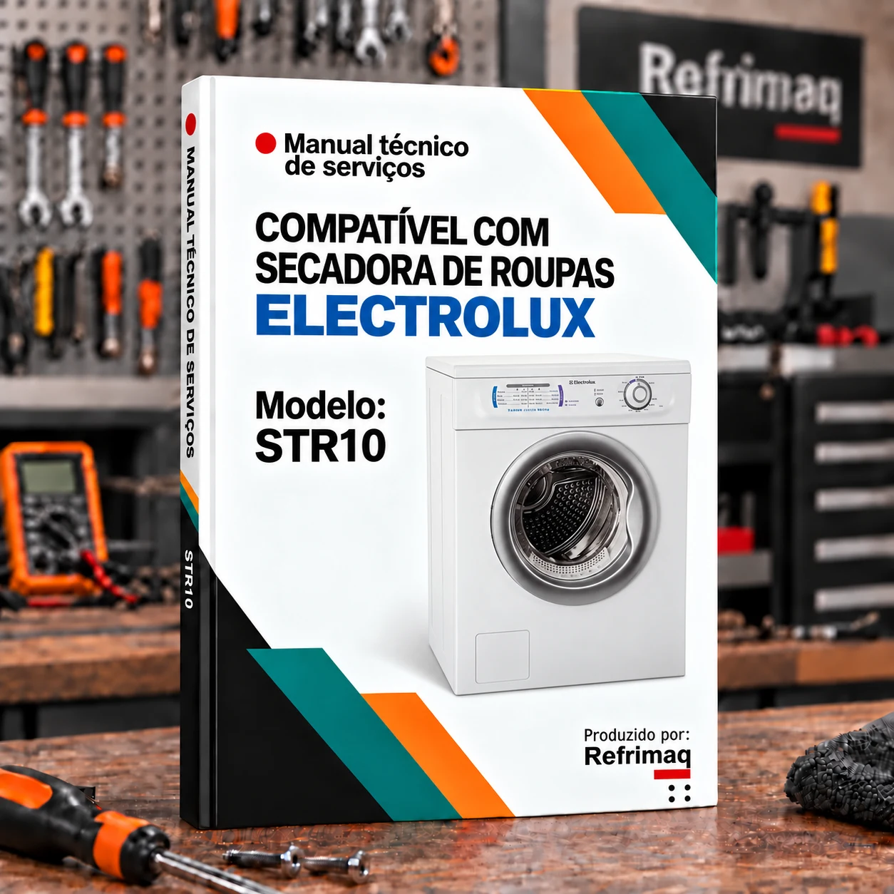 Capa do Manual Técnico de Serviços — Electrolux STR10 (Secadora)