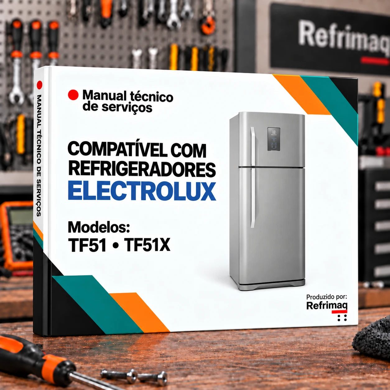 Capa do Manual Técnico de Serviços — Electrolux TF51 · TF51X (Refrigerador)