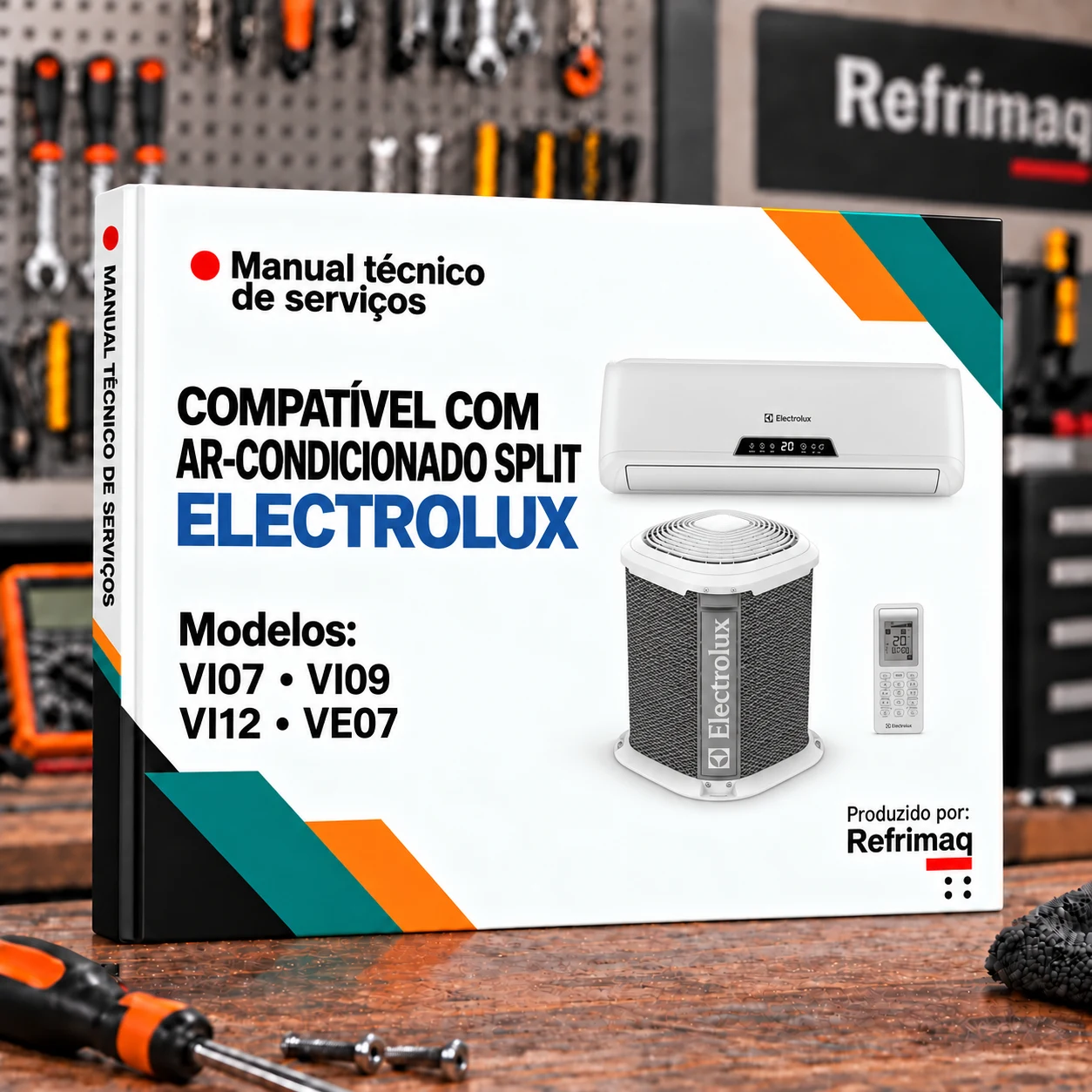 Capa do Manual Técnico de Serviços — Electrolux VI07 · VI09 · VI12 · VE07 (Ar Condicionado)