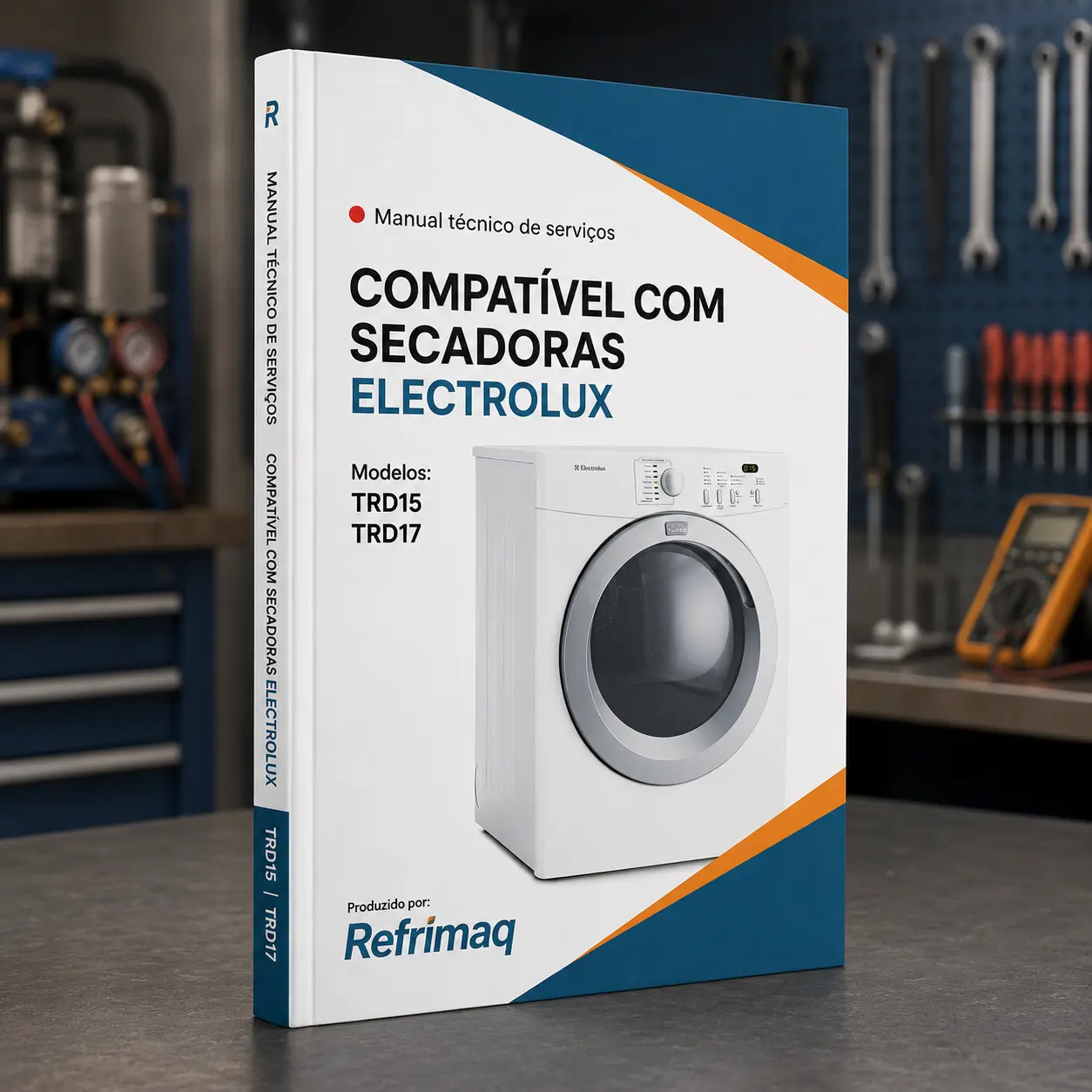 Capa do Manual Técnico de Serviços — Electrolux TRD15 · TRD17 (Secadora)