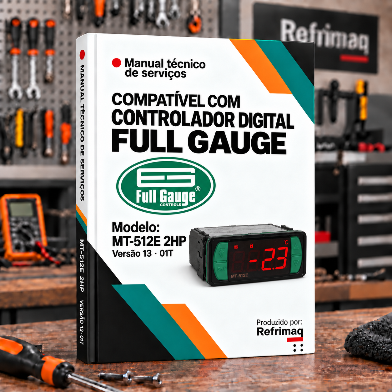 Capa do Manual Técnico — Controlador Full Gauge MT-512E 2HP versão 13 (01T)