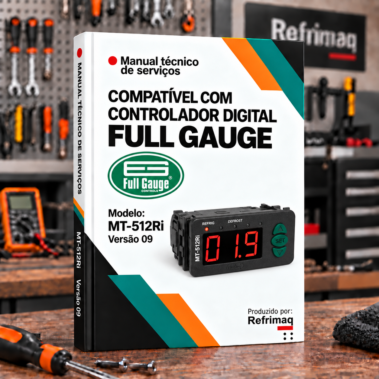 Capa do Manual Técnico — Controlador Full Gauge MT-512Ri versão 09