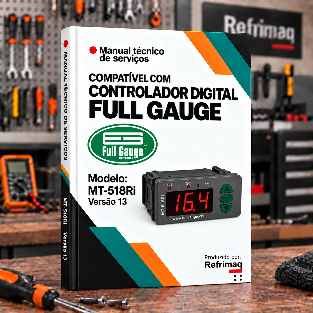 Capa do Manual Técnico — Controlador Full Gauge MT-518Ri versão 13