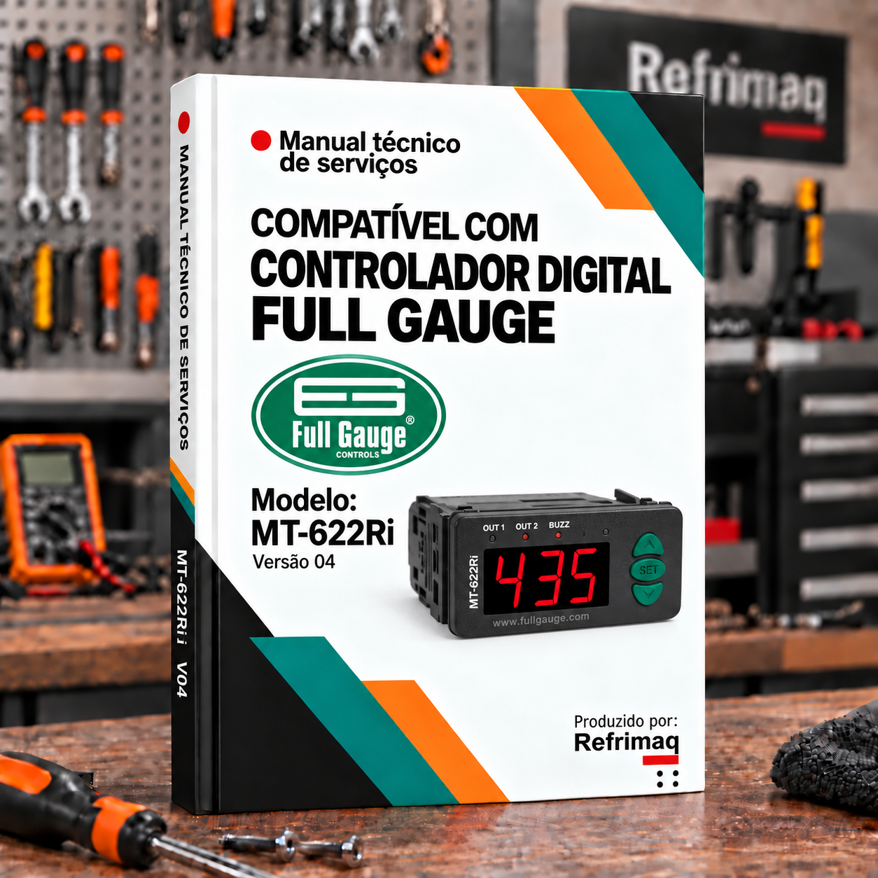 Capa do Manual Técnico — Controlador Full Gauge MT-622Ri versão 04