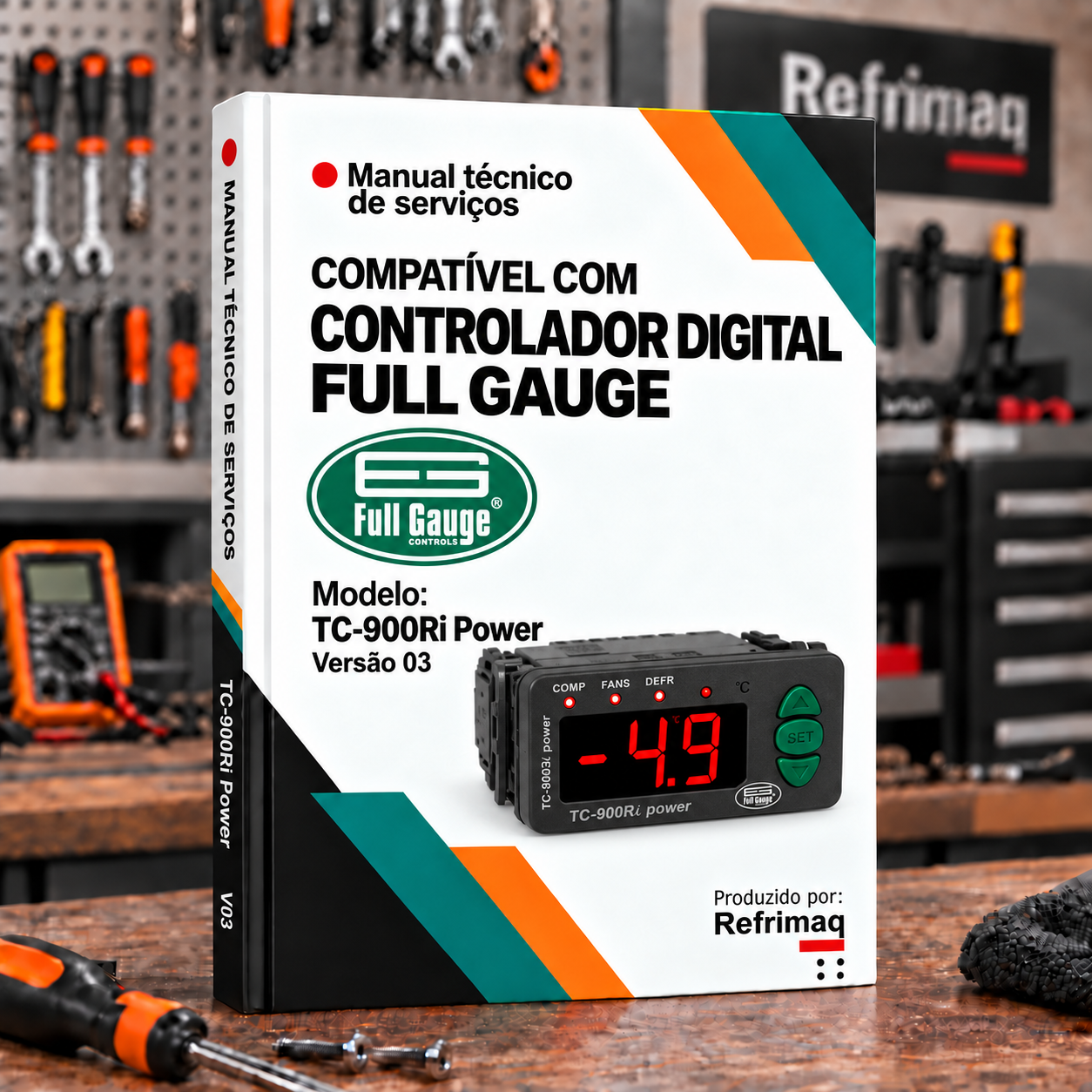 Capa do Manual Técnico — Controlador Full Gauge TC-900Ri Power versão 03
